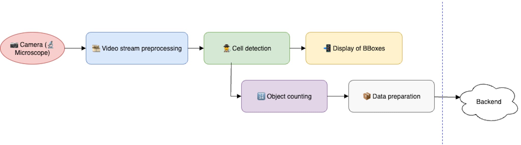 Overall frame processing flow in the application