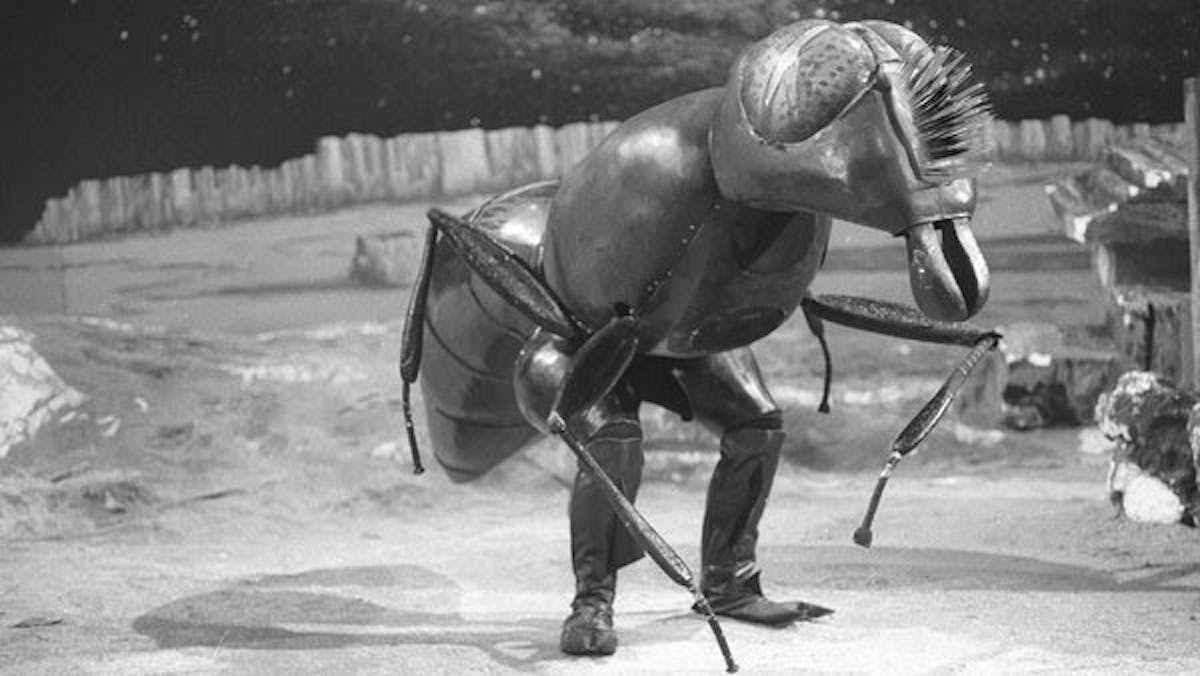 A representative of the Zarbi race from "Doctor Who"