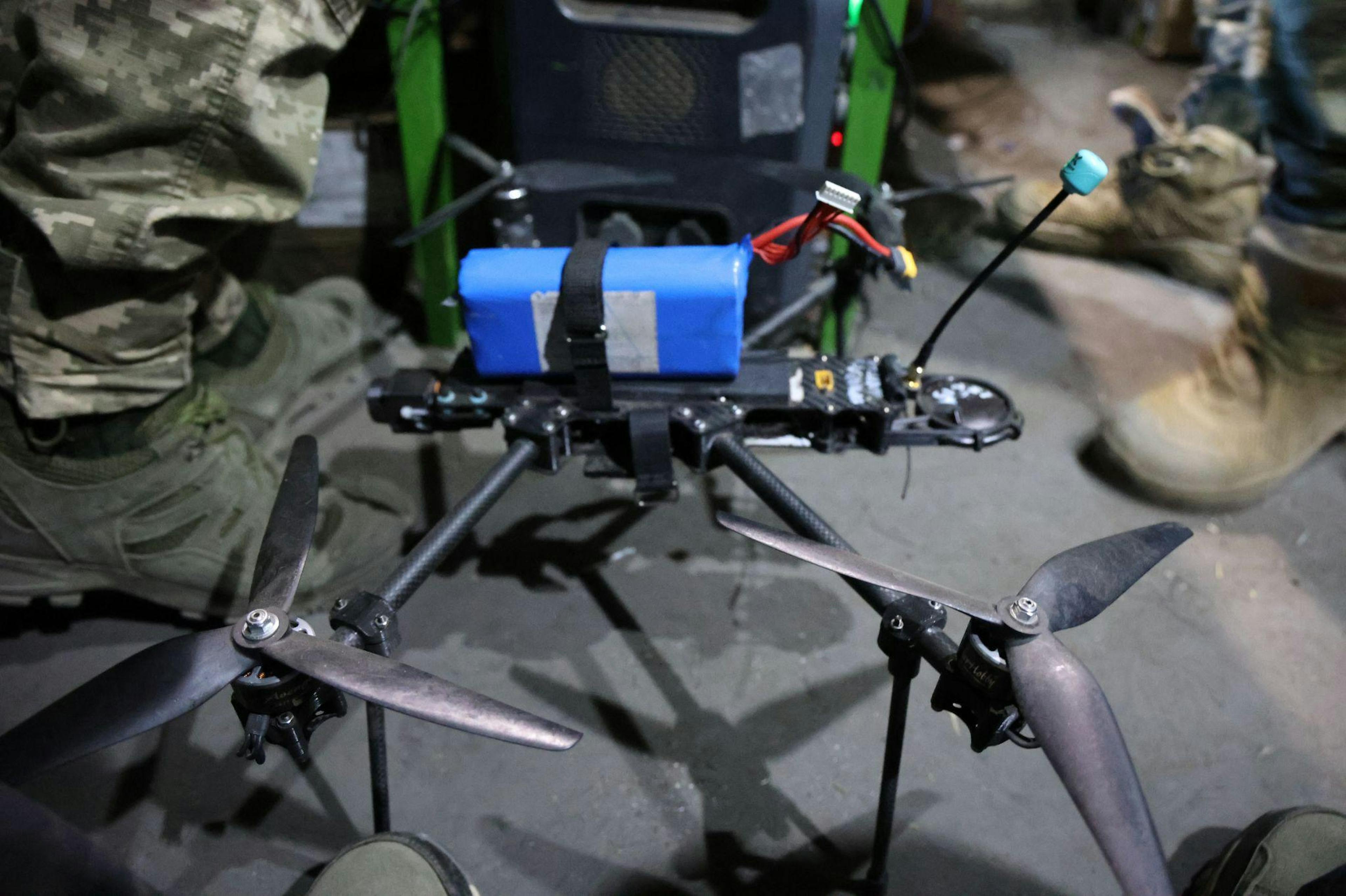Ukraine’s cheapest killer: FPV drone prepared for combat in the east. Photo: David Kirichenko