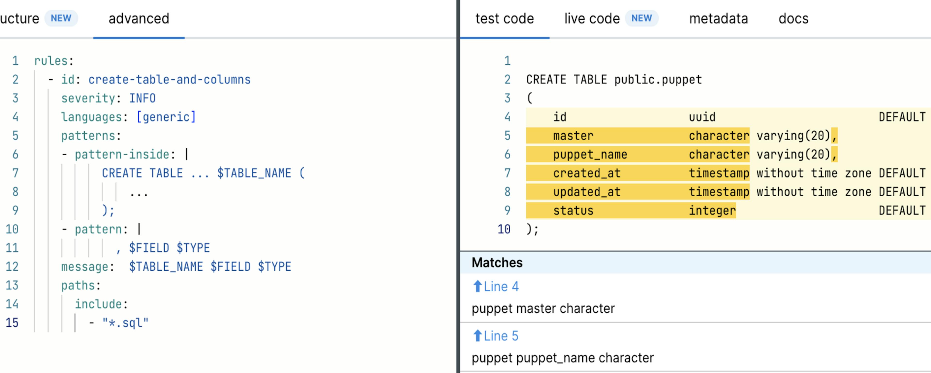 parsing db migrations