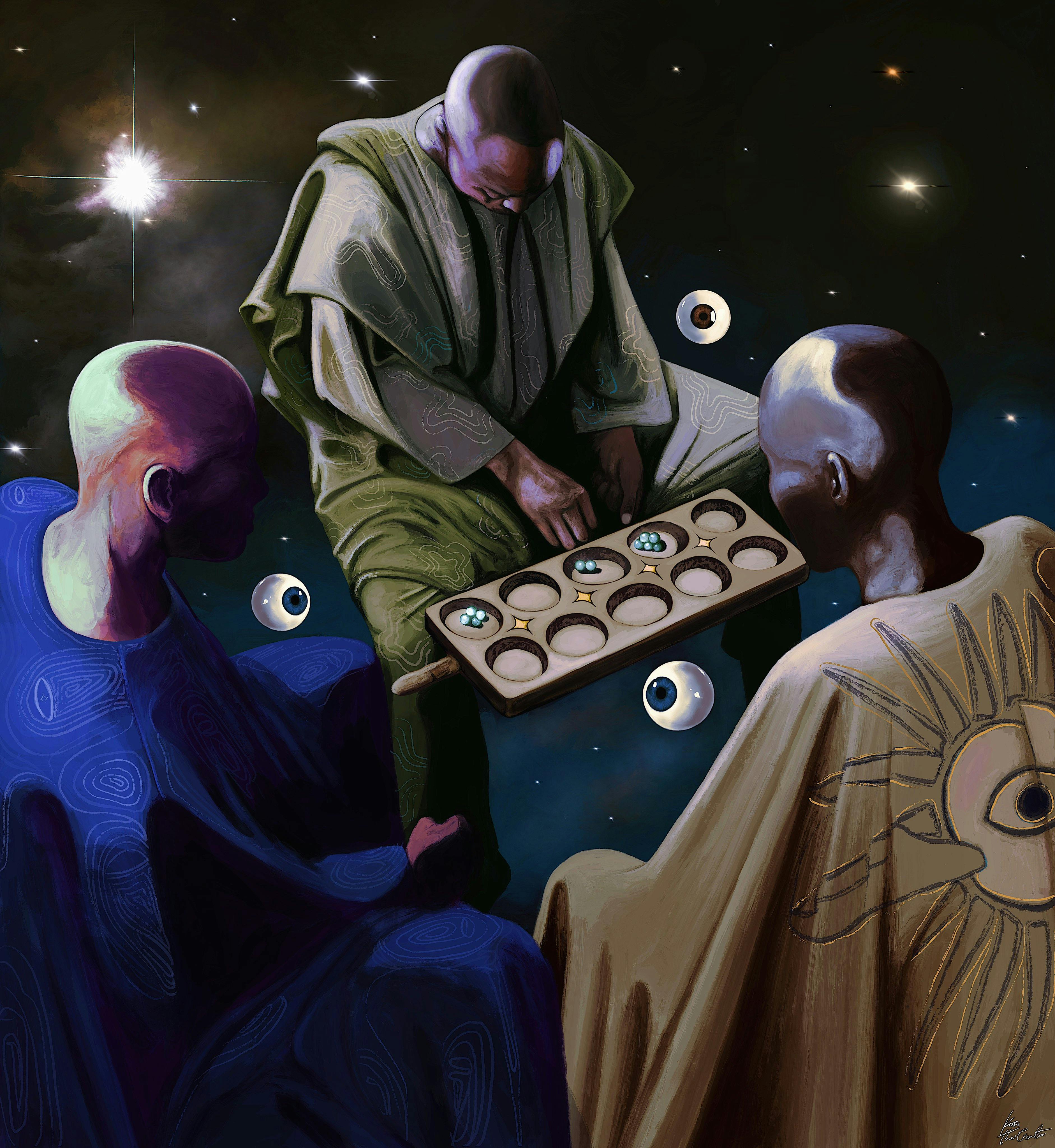 "the three sages" by Kosi Okafor @kosithecreator