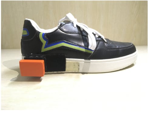 Fig.3. MTw Awinda (orange color) and its mounting position