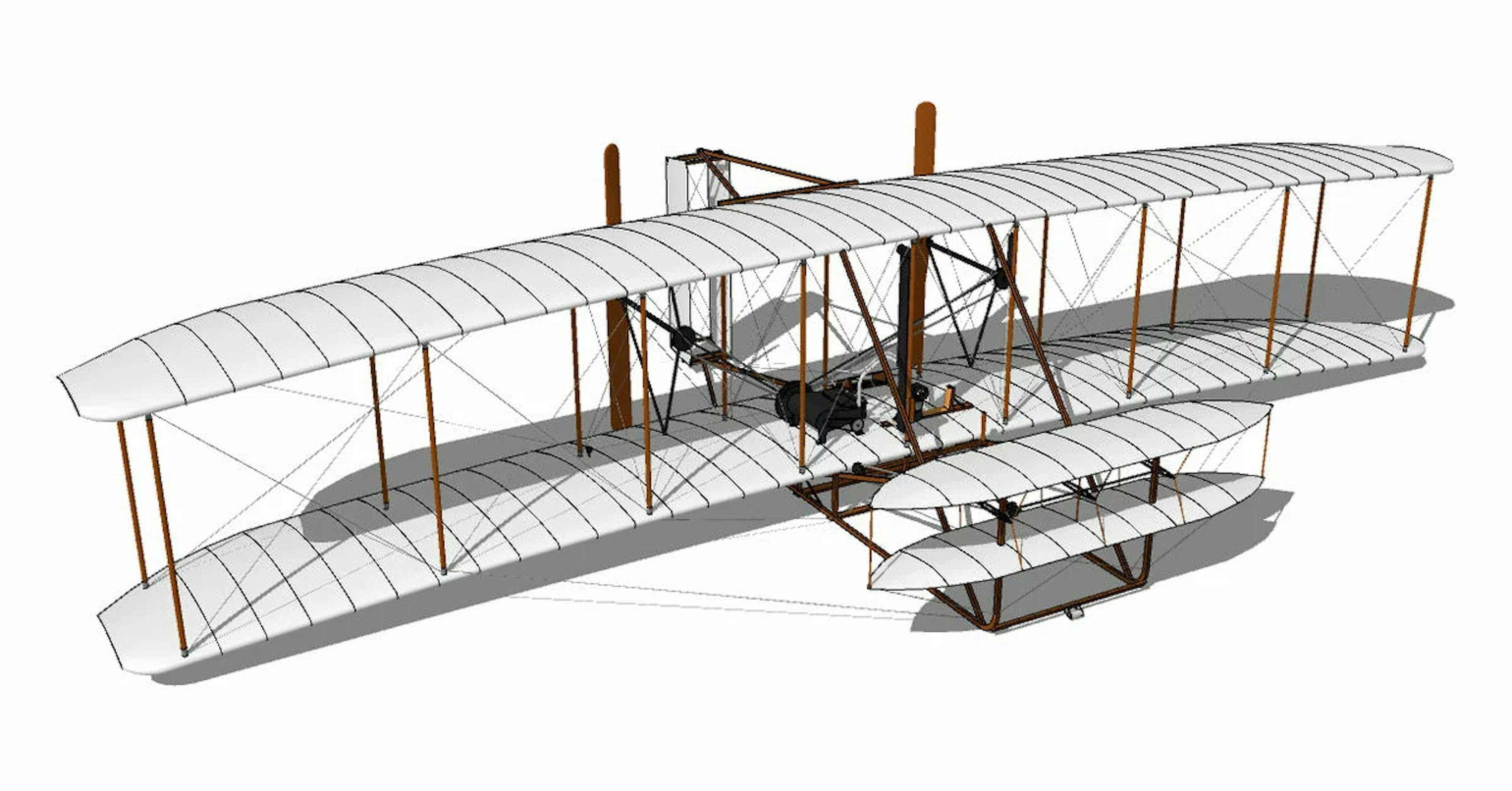 The Wright Brothers' First Airplane