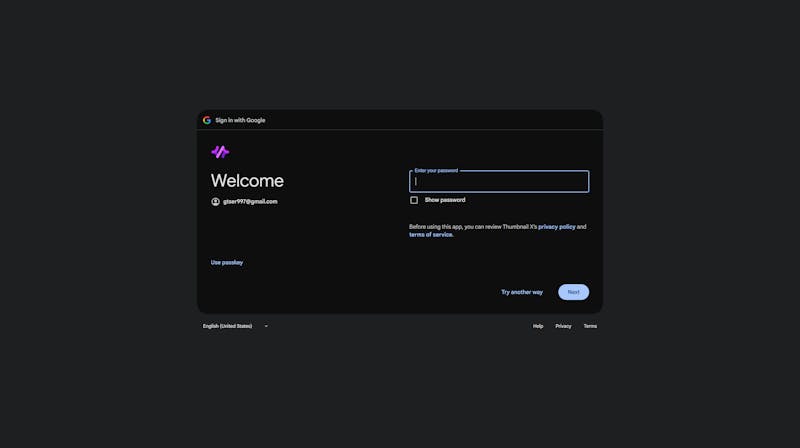 Sign in with Google
