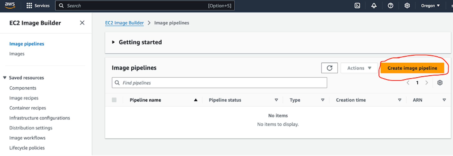 Fig 2: Create Image Pipeline