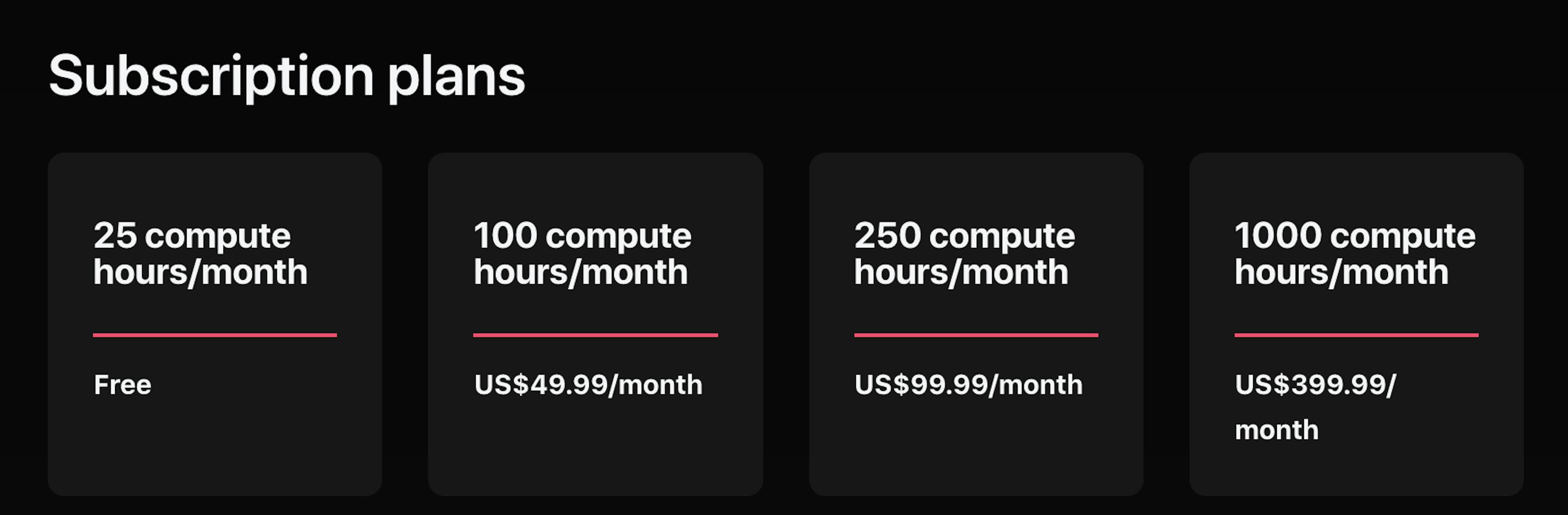 Xcode Cloud Subscription Plans