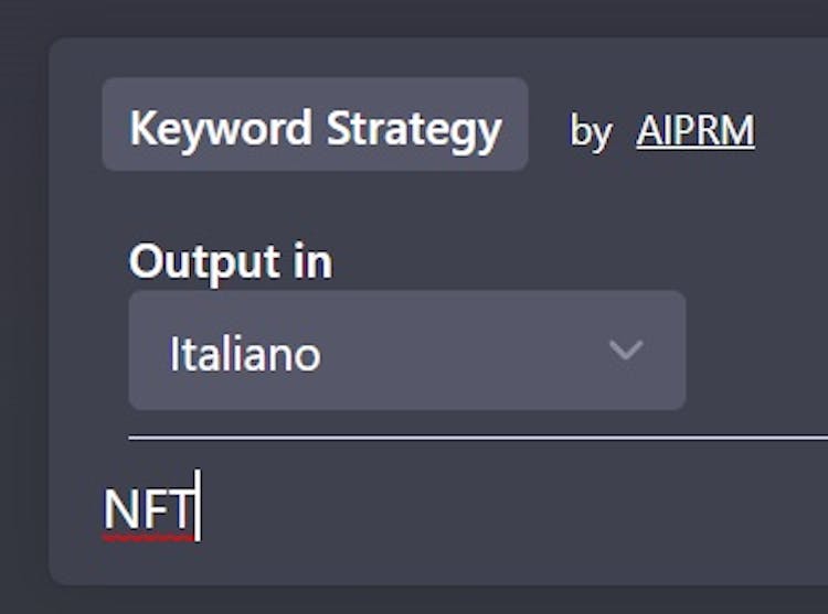 AIPRM keyword strategy prompt