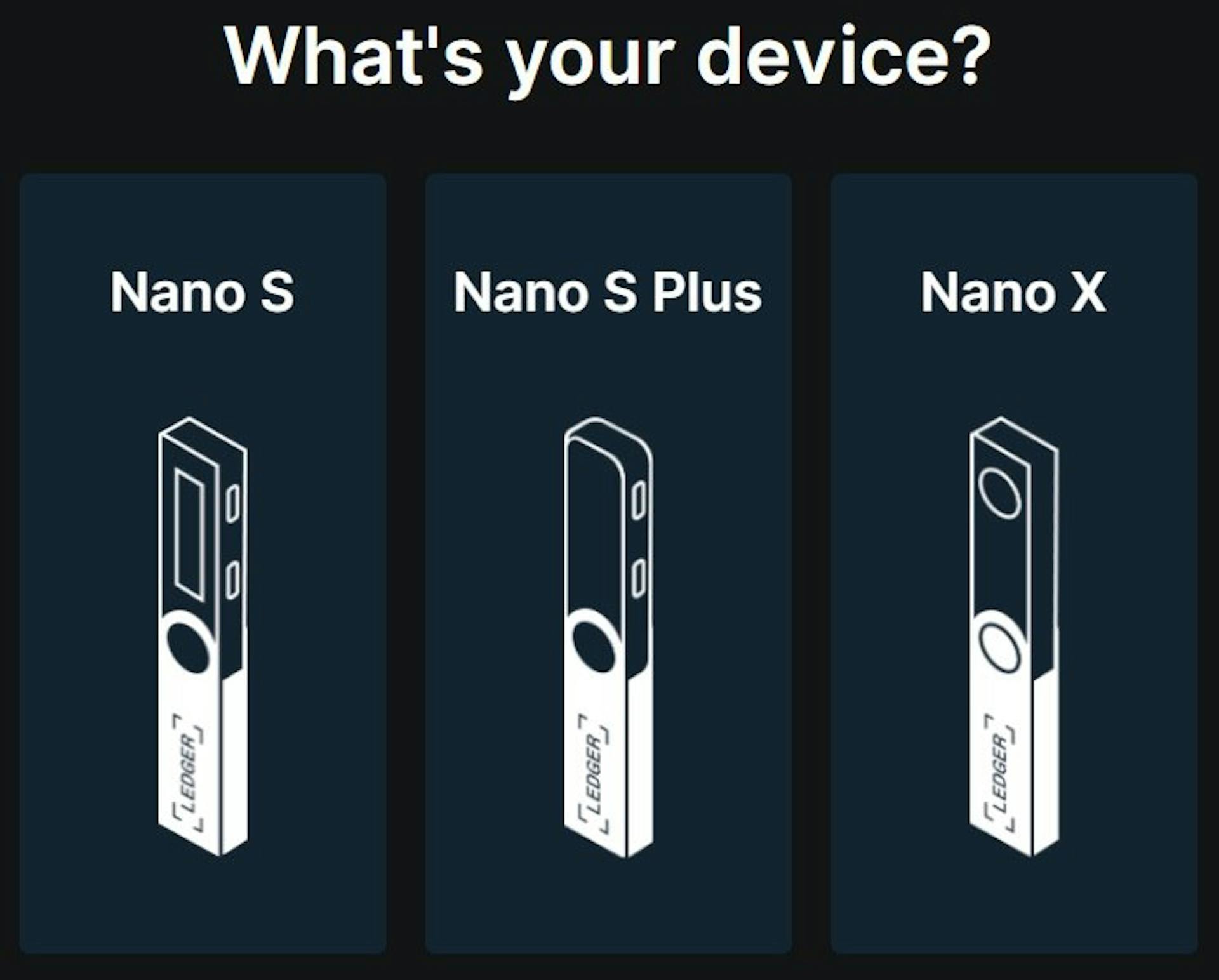 Hardware wallet option