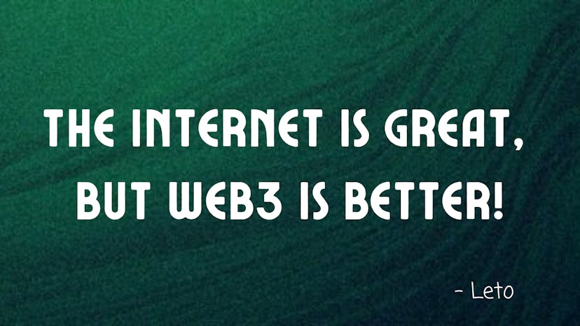 /the-internet-is-great-but-web3-is-better feature image