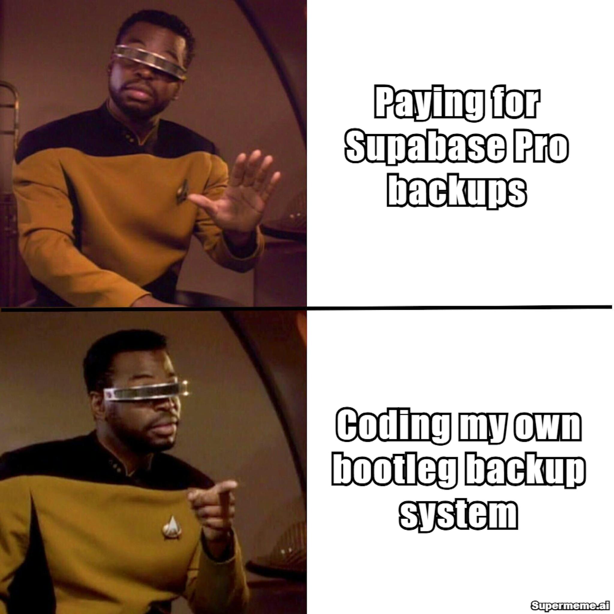 featured image - I Didn’t Want to Pay for Supabase Backups, So I Built My Own