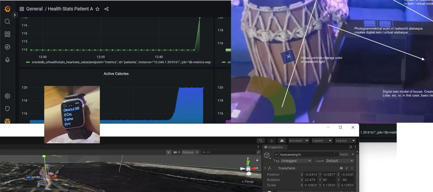 featured image - Oracle を使用した XR の開発、Ep 4: ヘルス、デジタル ツイン、オブザーバビリティ、およびメタバース