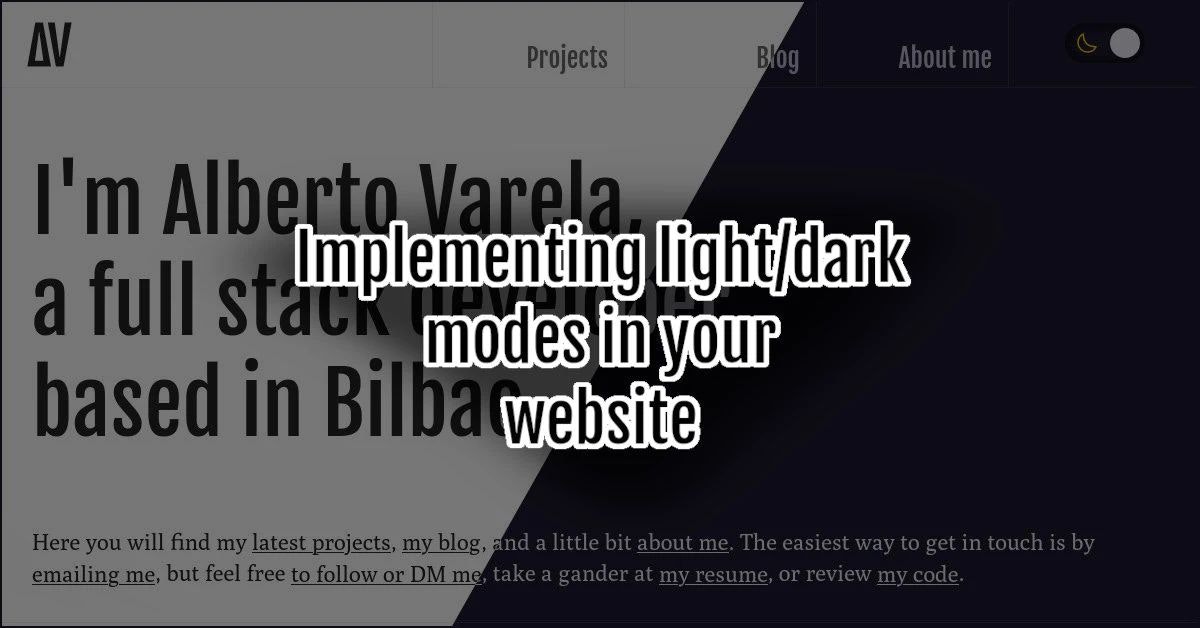 featured image - Adding Light and Dark Modes, with a Toggle Switch, to Your Website