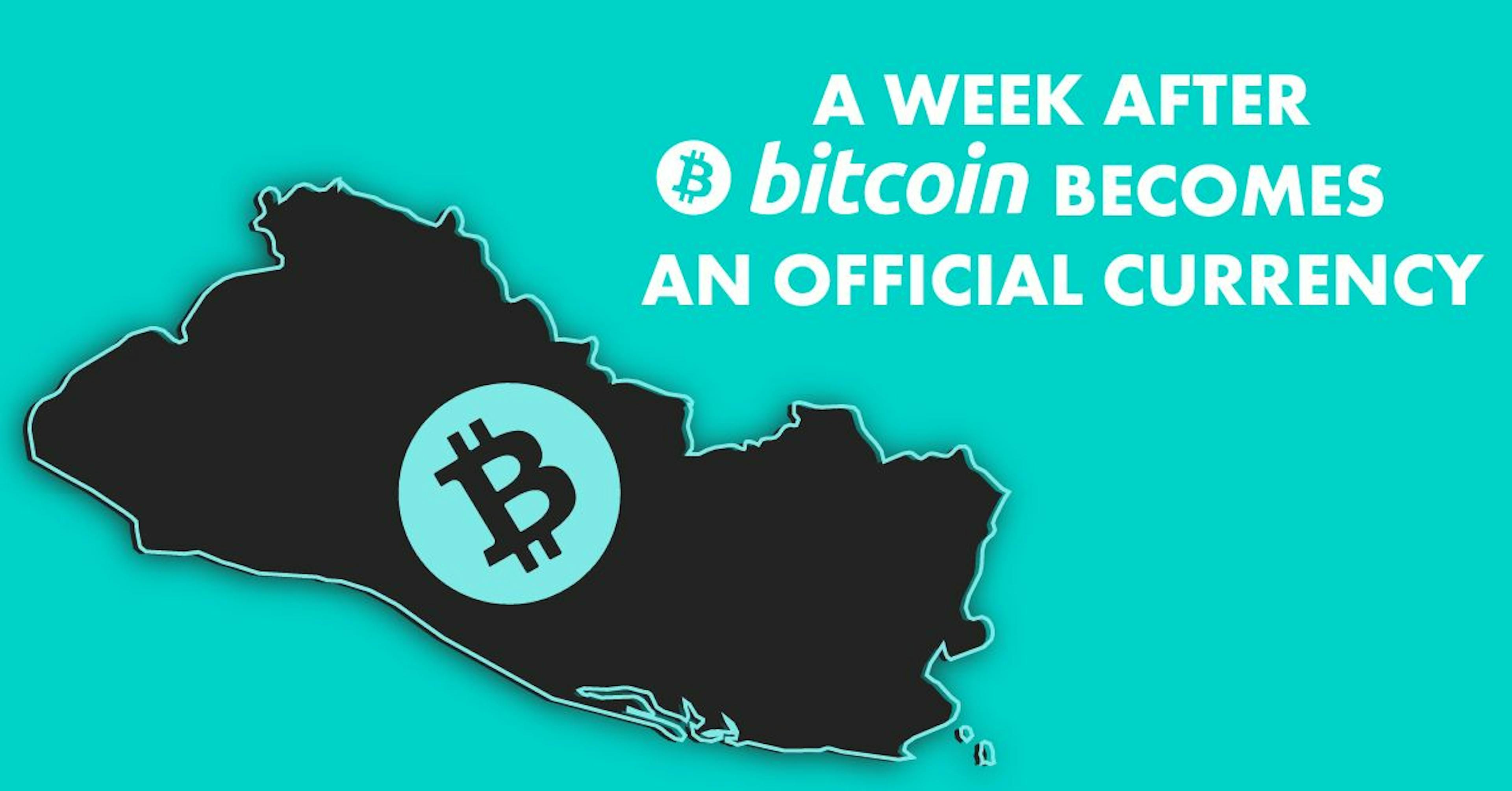 featured image - El Salvador: A Week After Bitcoin Became an Official Currency