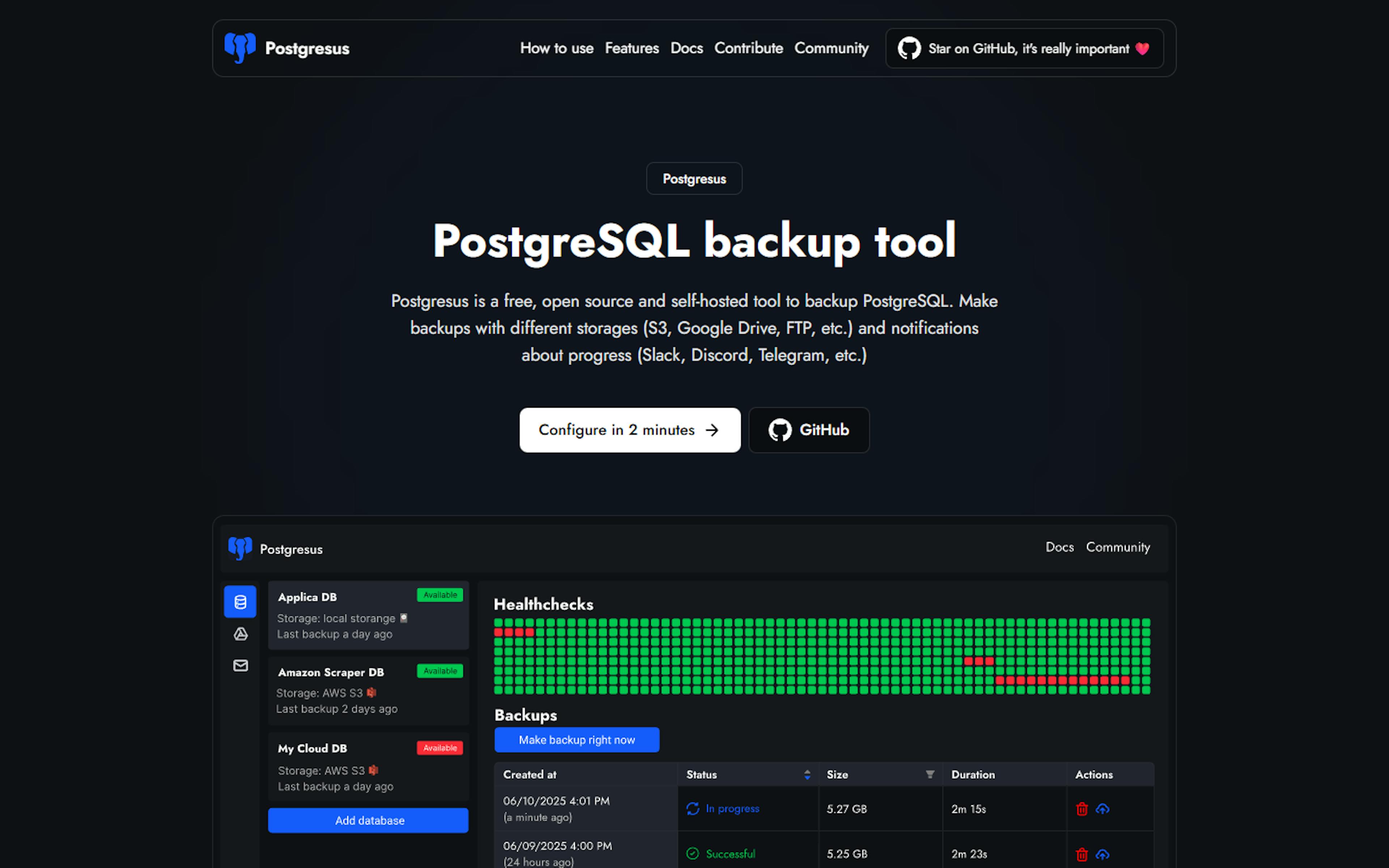 featured image - Backups, Not Burnout: What We Shipped in Postgresus 2.0 (and What We Dropped)
