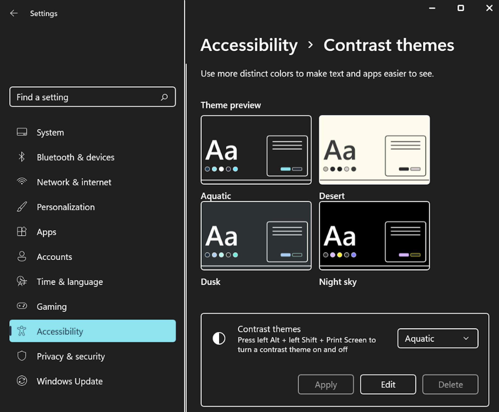 An excellent example of an interface with sufficient contrast is Microsoft’s PowerBI Desktop 