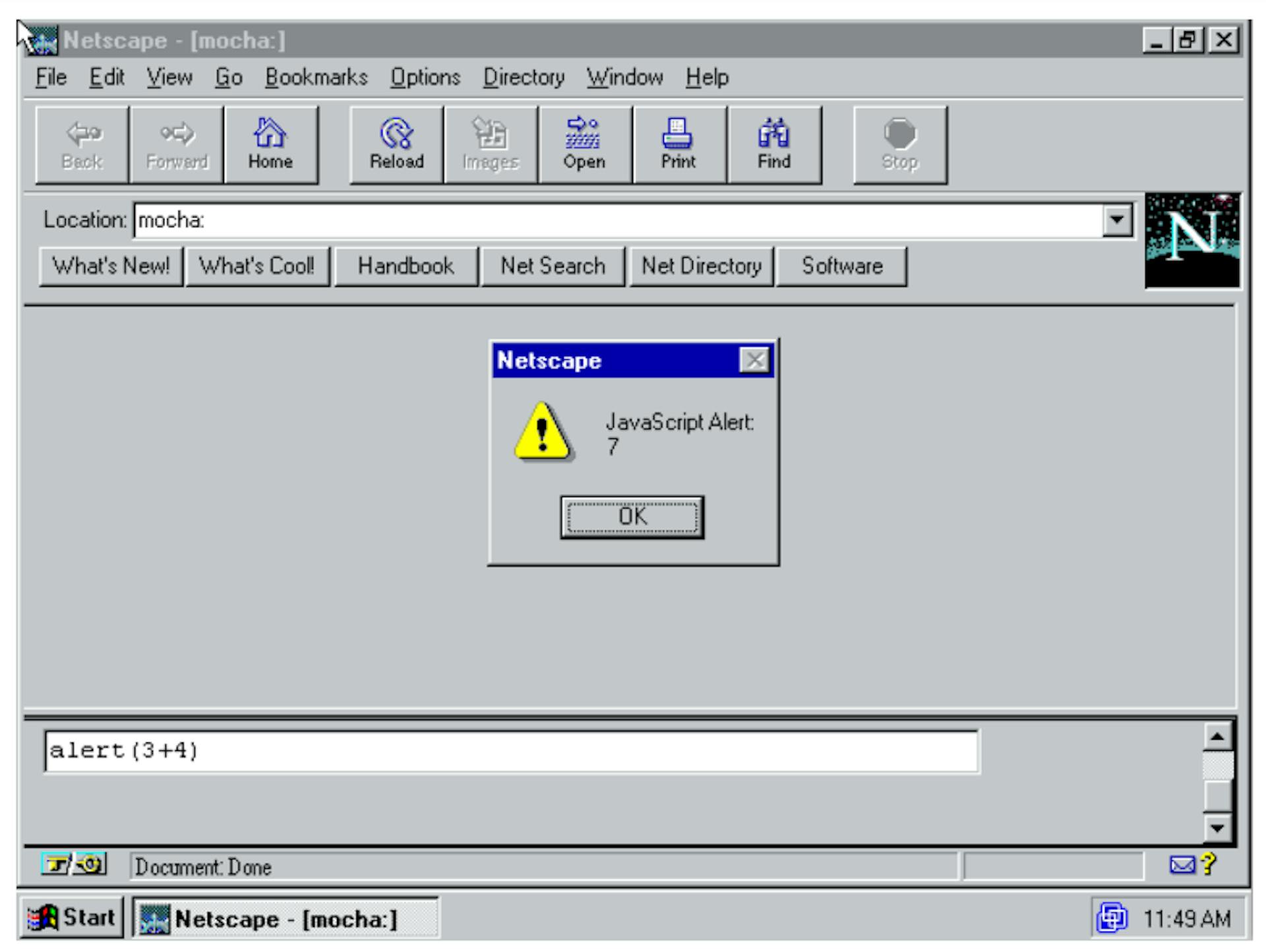 From https://webdevelopmenthistory.com/1995-the-birth-of-javascript/ 