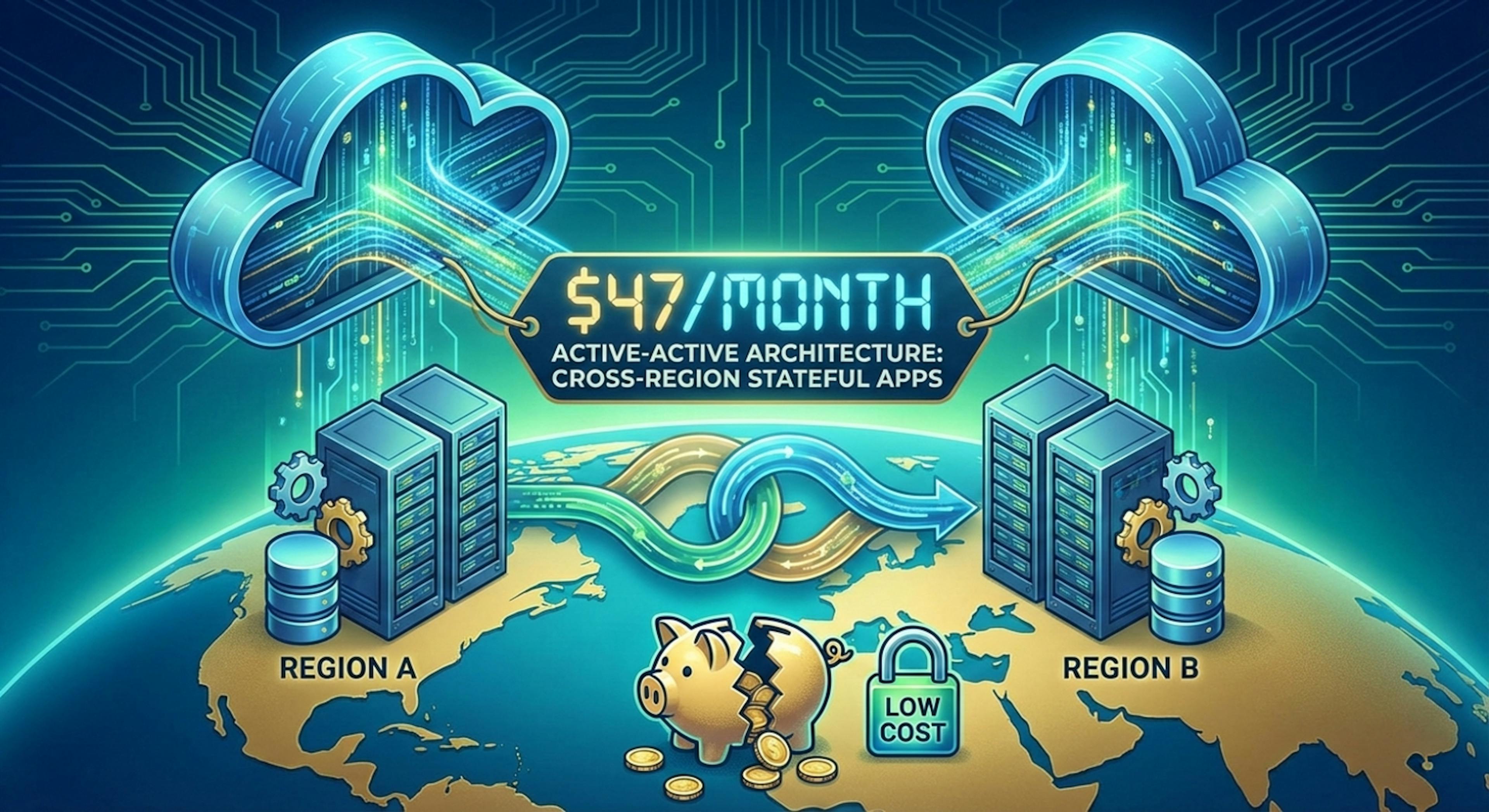 featured image - Building an Active-Active AWS Architecture for $47 a Month