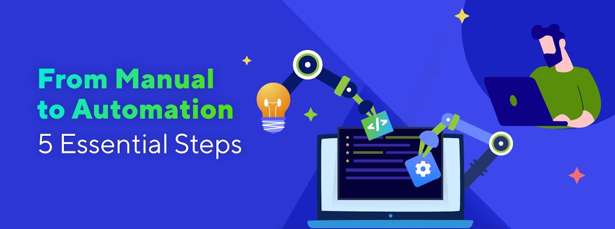 featured image - 5 Steps for Switching From Manual to Automation Testing