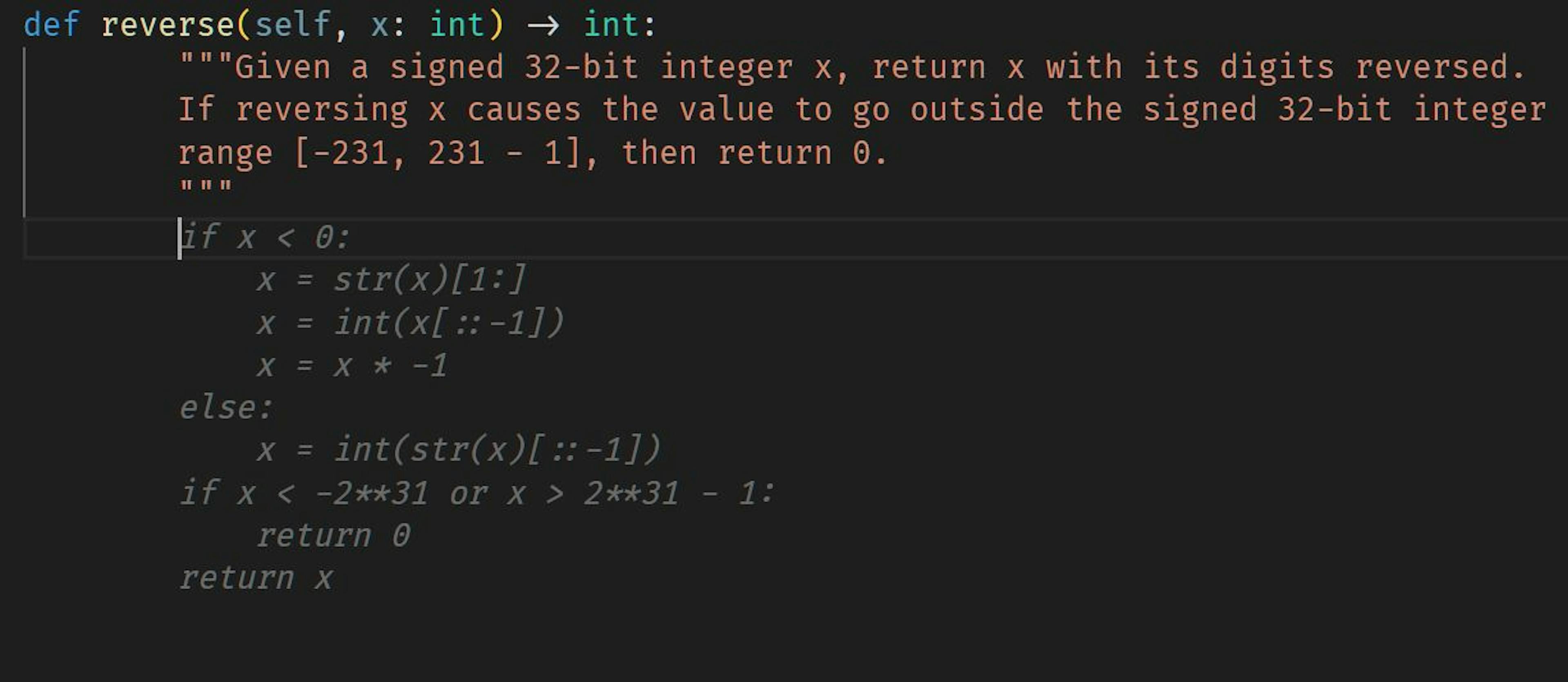 A function suggested by Copilot based on a given doc string