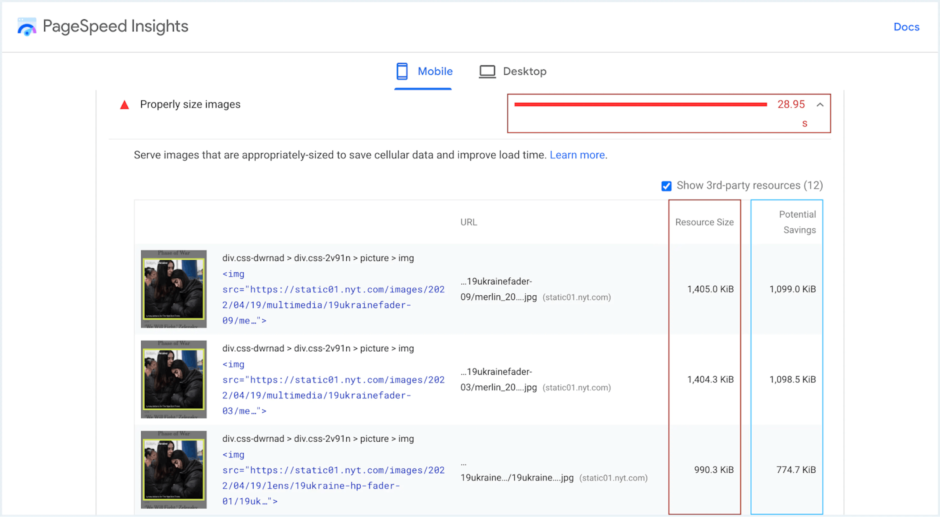 Core Web Vitals Opportunity: Properly Resize Your Images