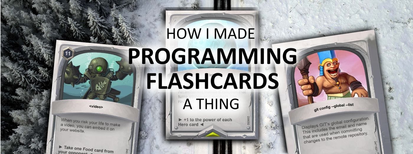 featured image - How I Made Programming Flashcards A Thing