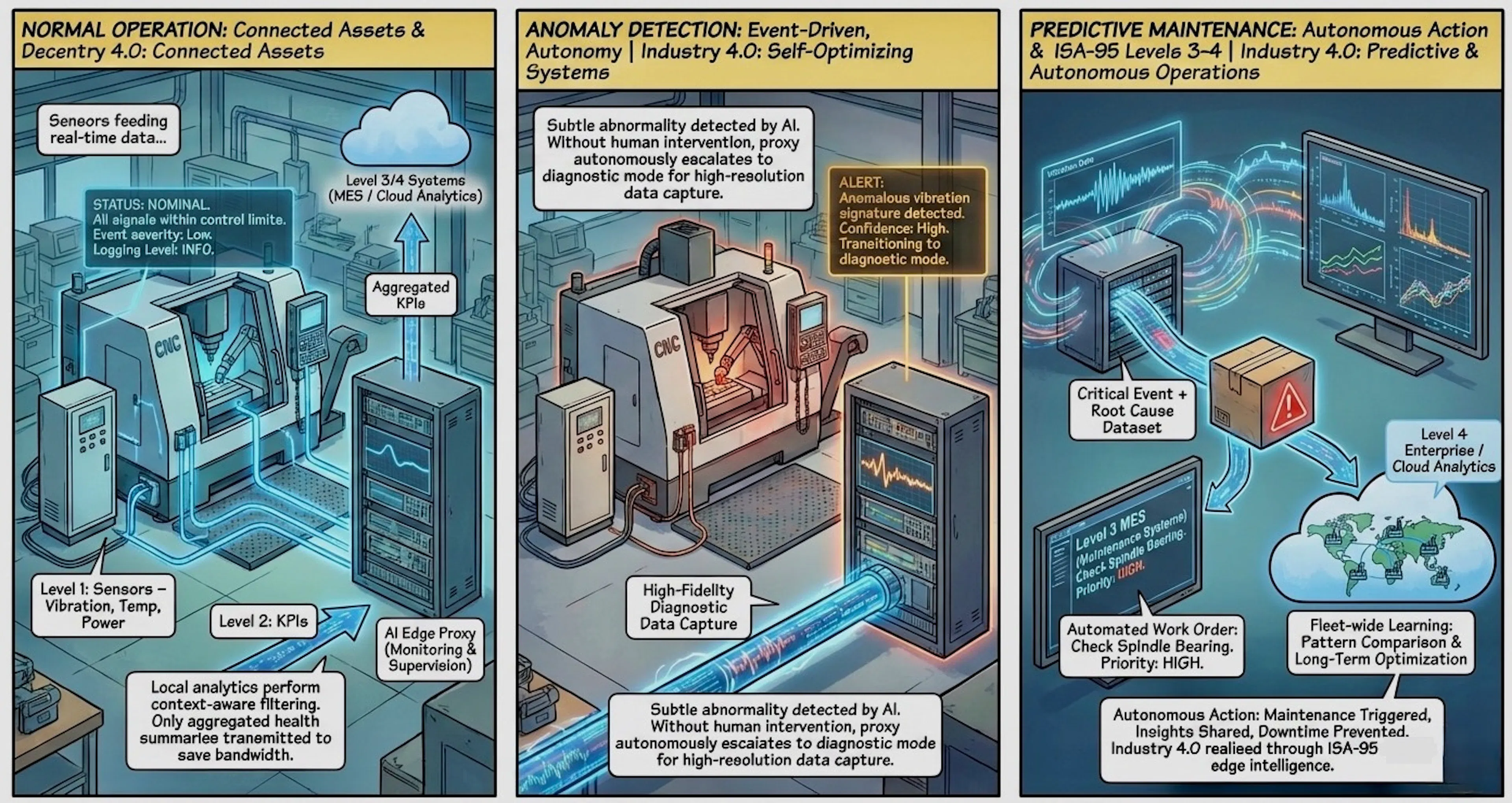 Autonomous reaction: Catching the failure in high definition before humans even know it happened.