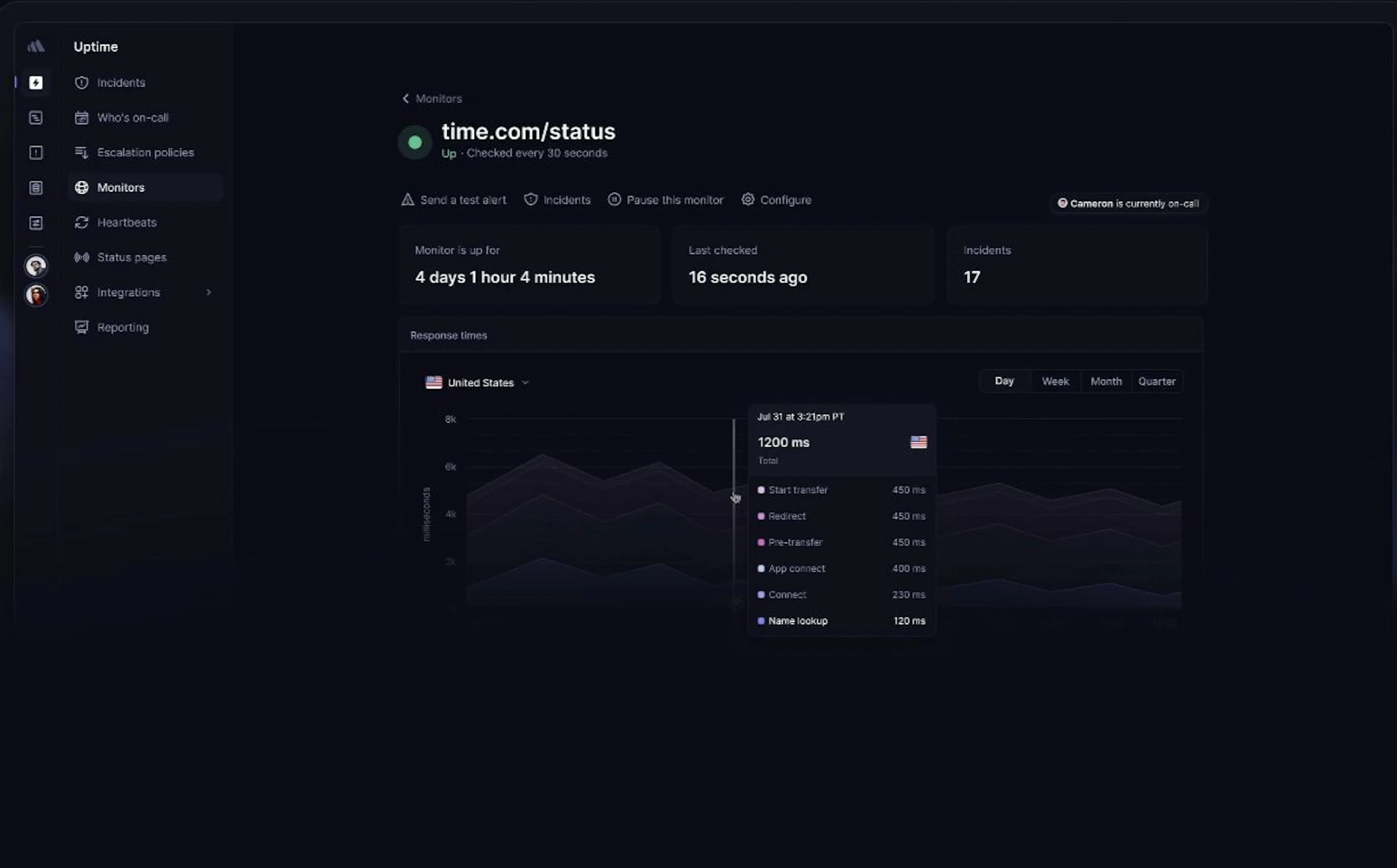 Better Stack status report