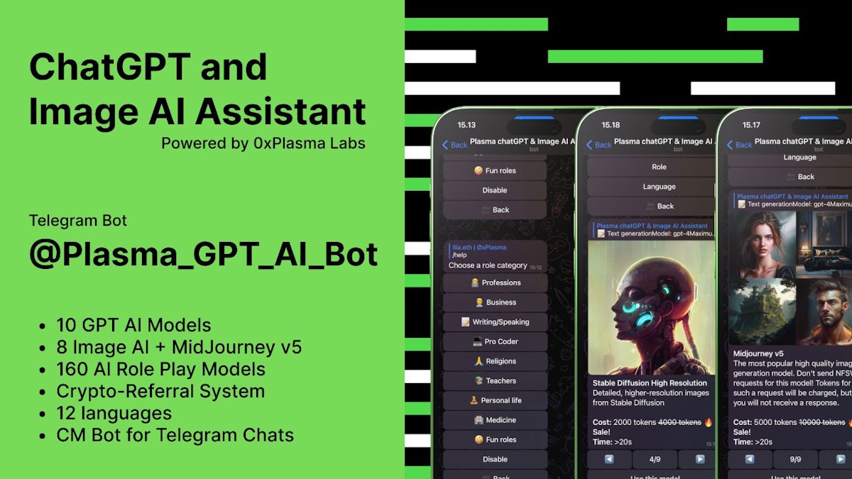 featured image - Transform Your Life: How Plasma Telegram Bot and ChatGPT 4 Boost Professional & Personal Success 10x