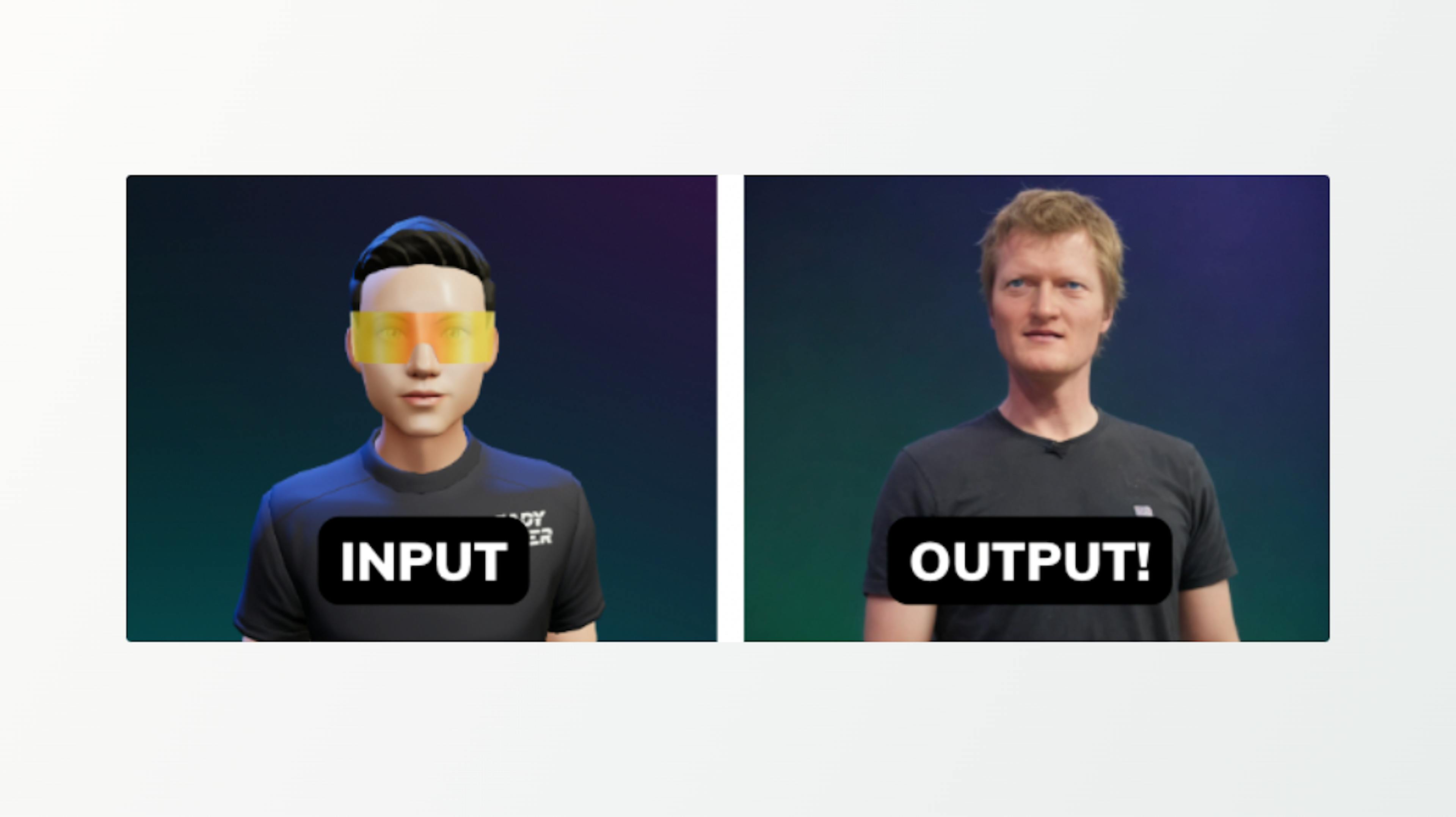 Input and output comparison