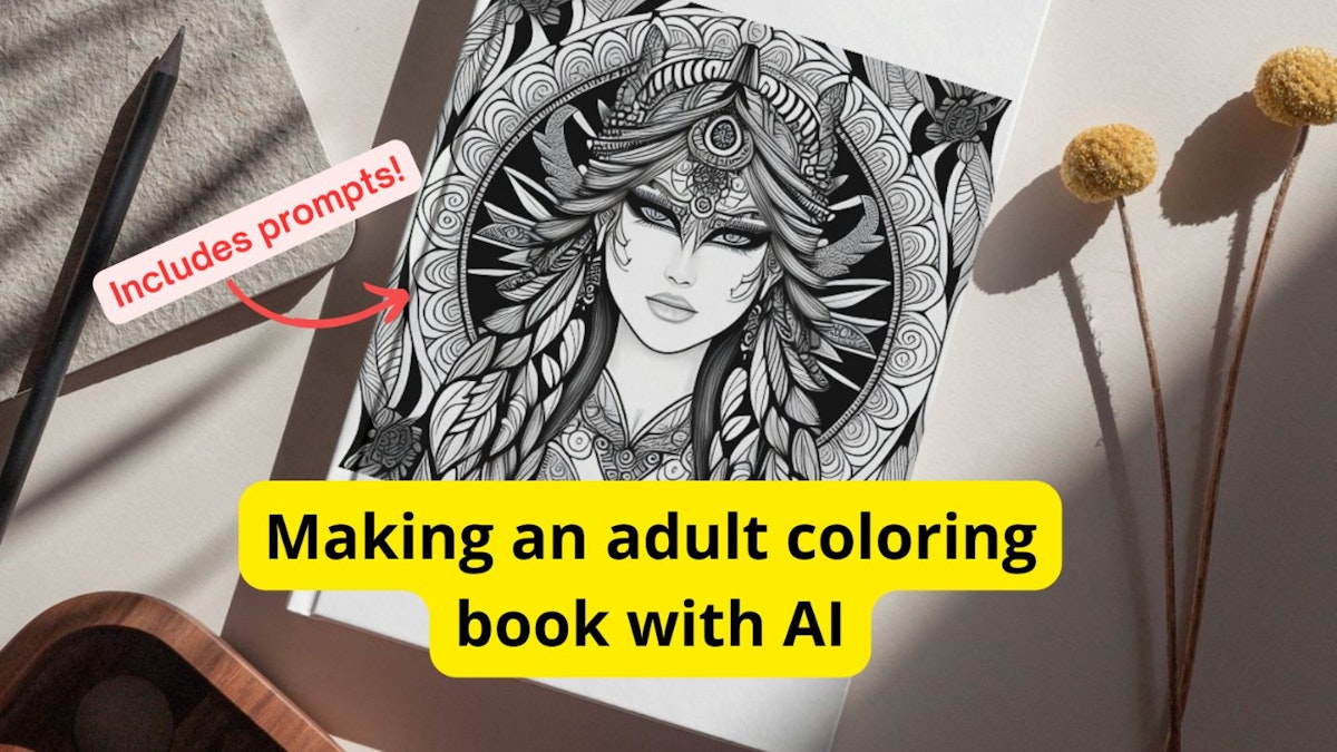 featured image - 如何使用 Hasdx 创建人工智能生成的成人涂色书