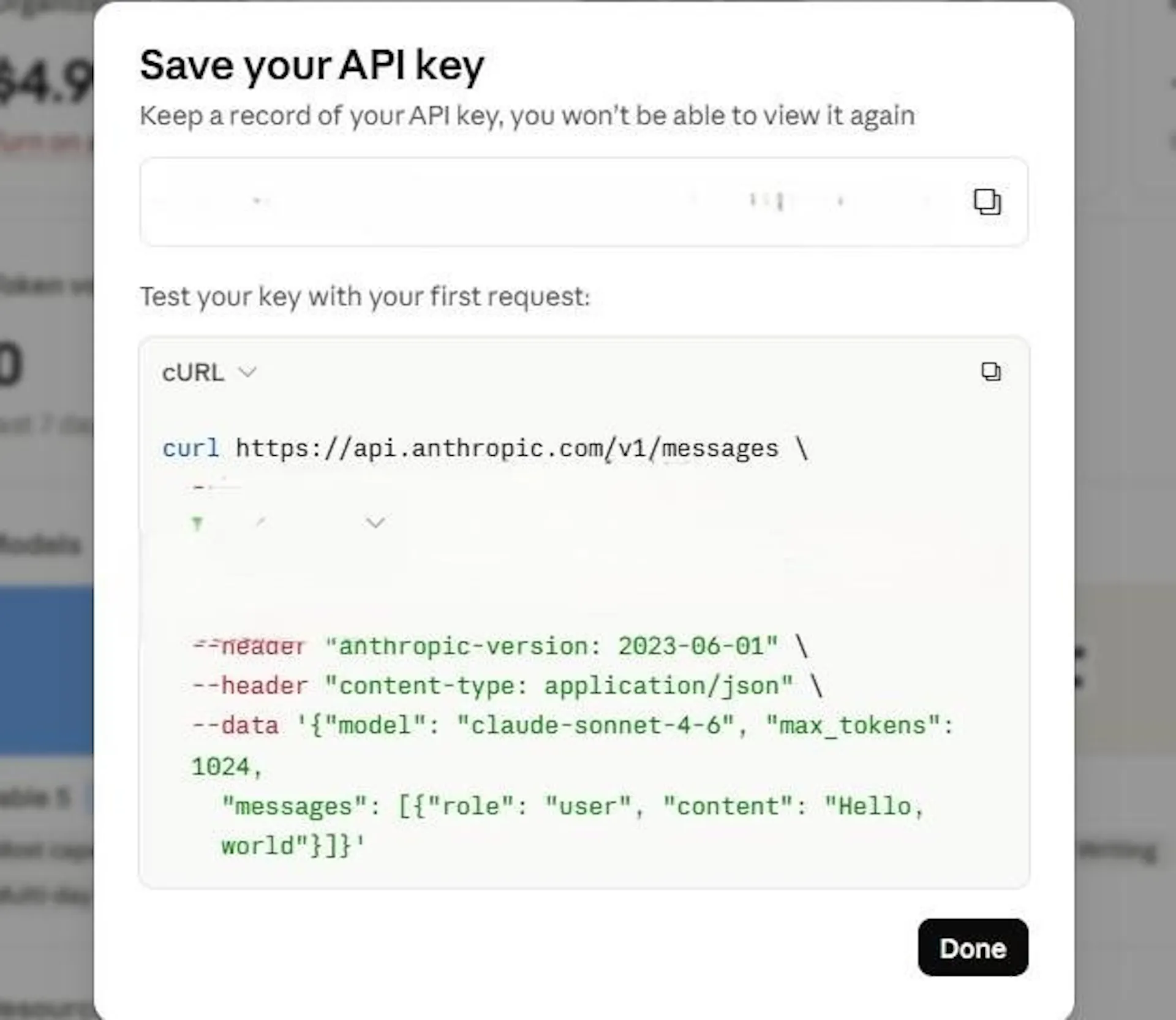 Saving API Key