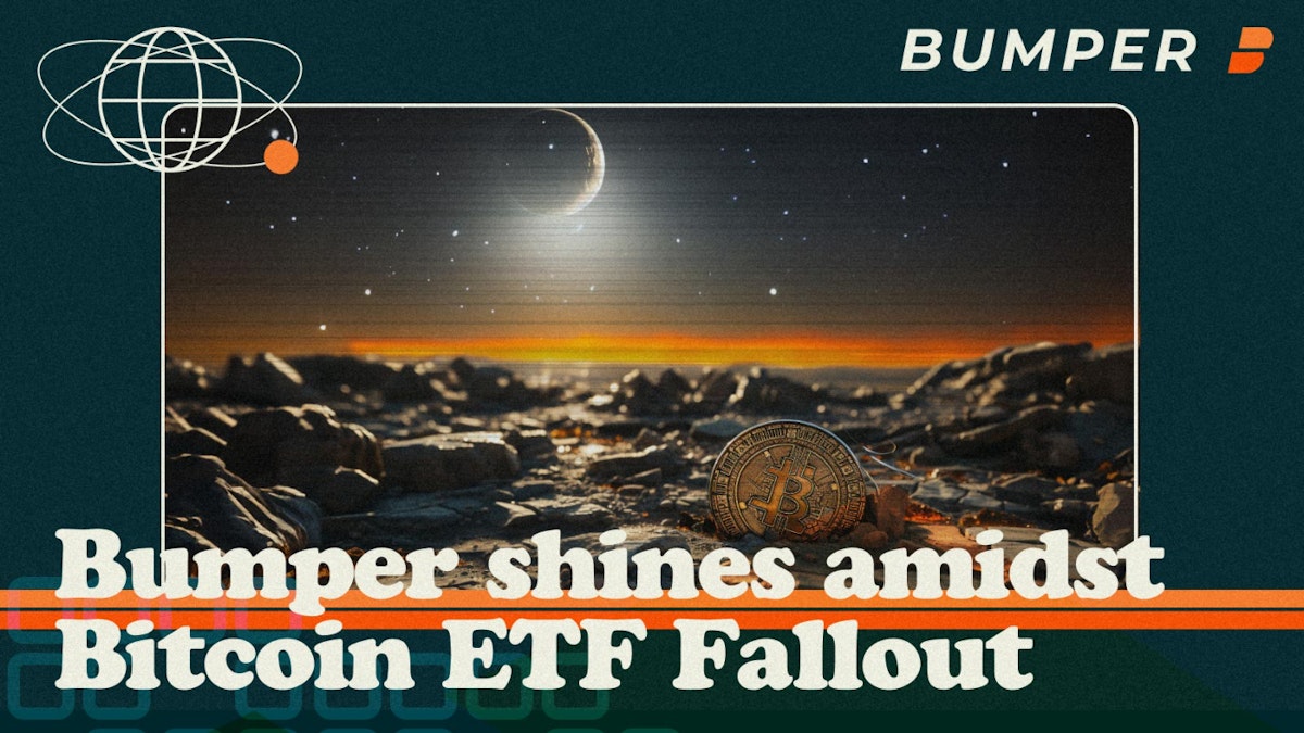 featured image - Bumper Shines in Bitcoin ETF Fallout: Bumper’s Hedging Premia Compared to Options
