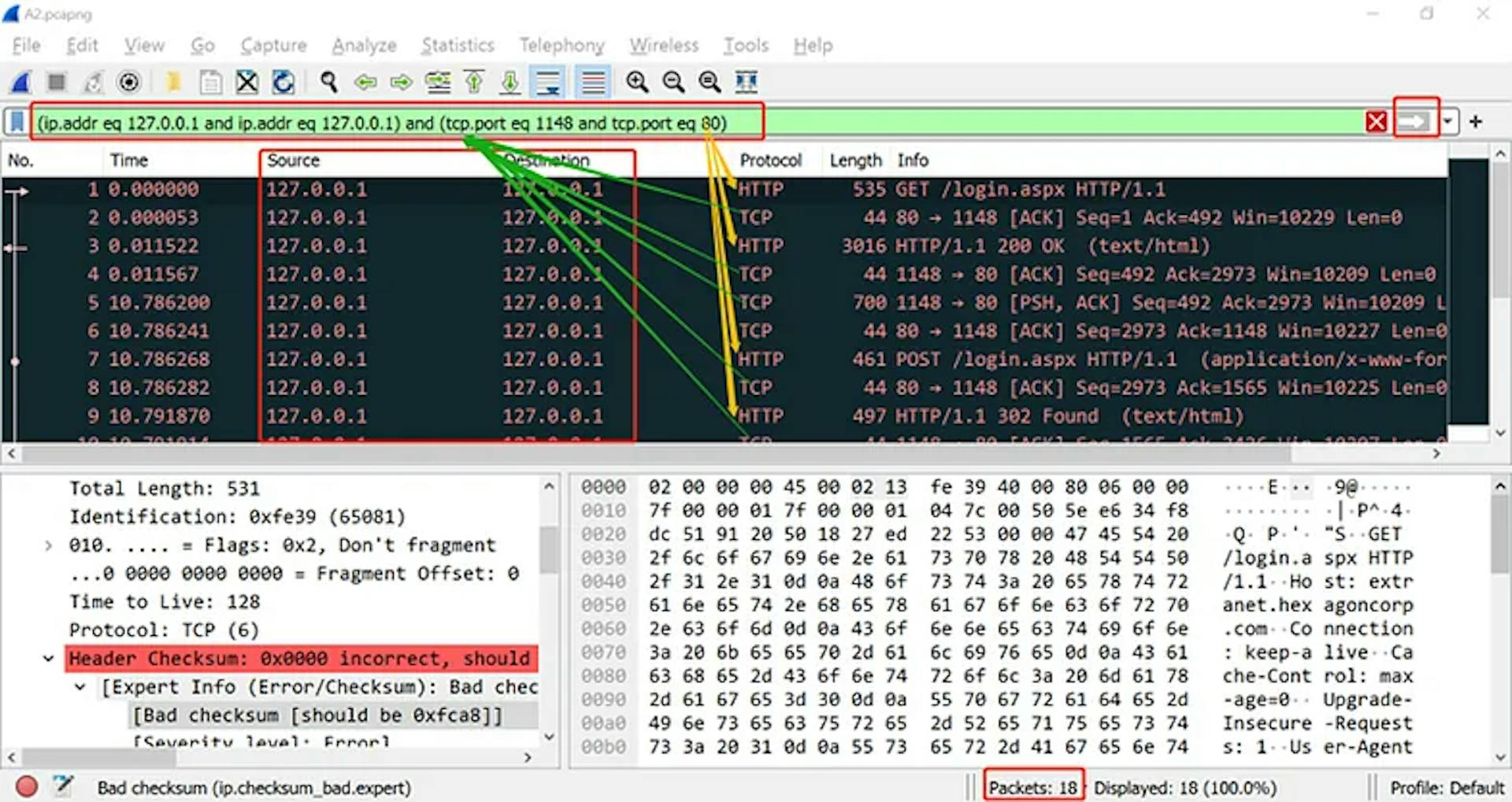 Figure 3. To apply Ipv4 protocol filter.