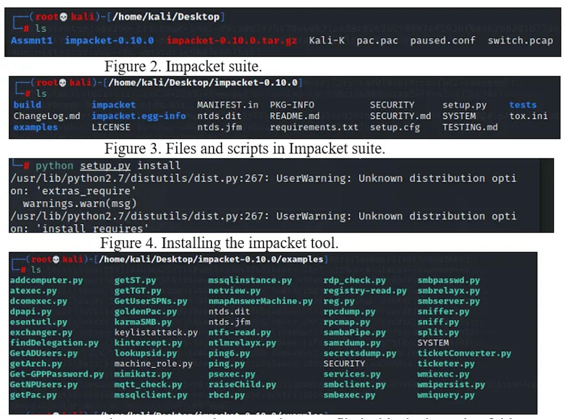 Figure 5. Locate the secretsdump.py file inside the impacket folder.