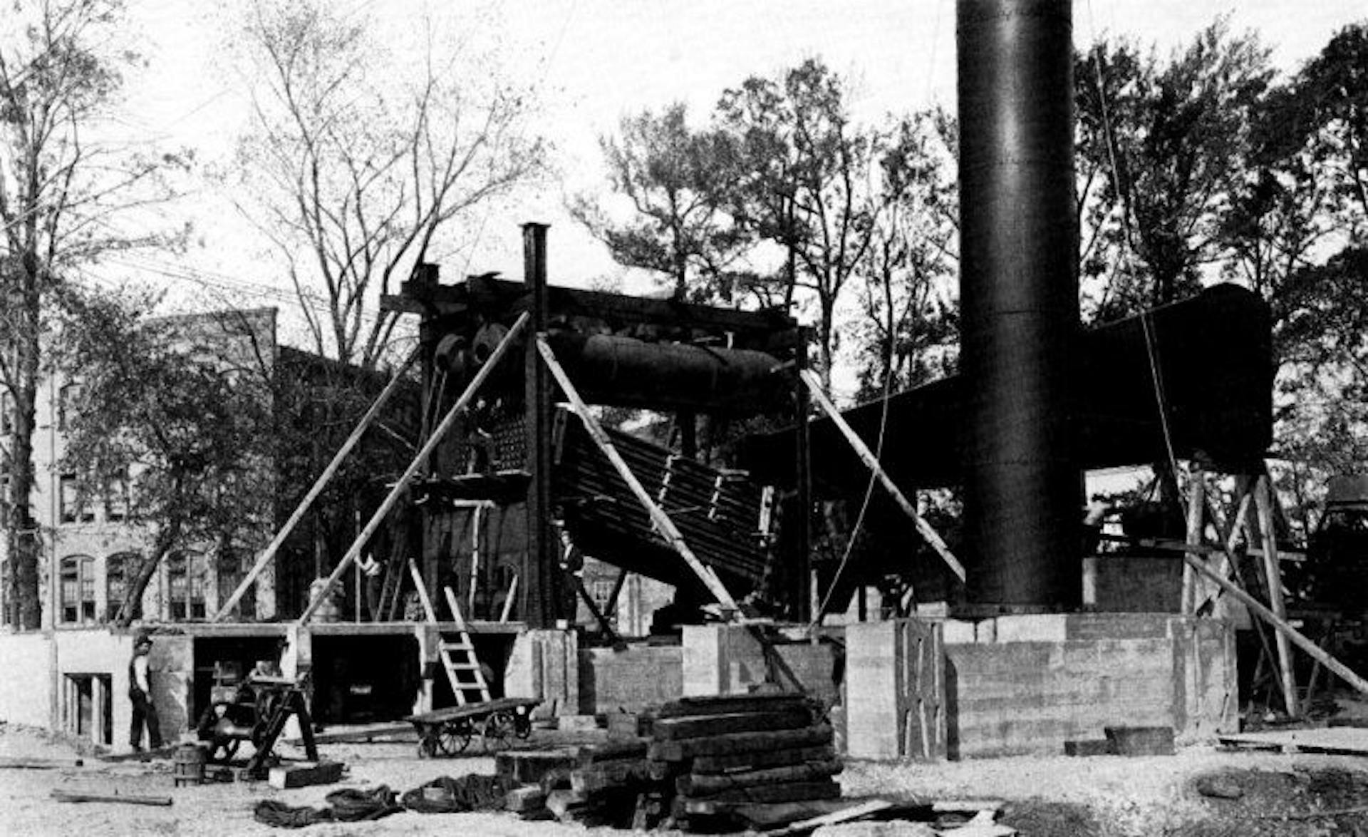 397 Horse-power Babcock & Wilcox Boiler in Course of Erection at the Plant of the Crocker Wheeler Co., Ampere, N. J.
