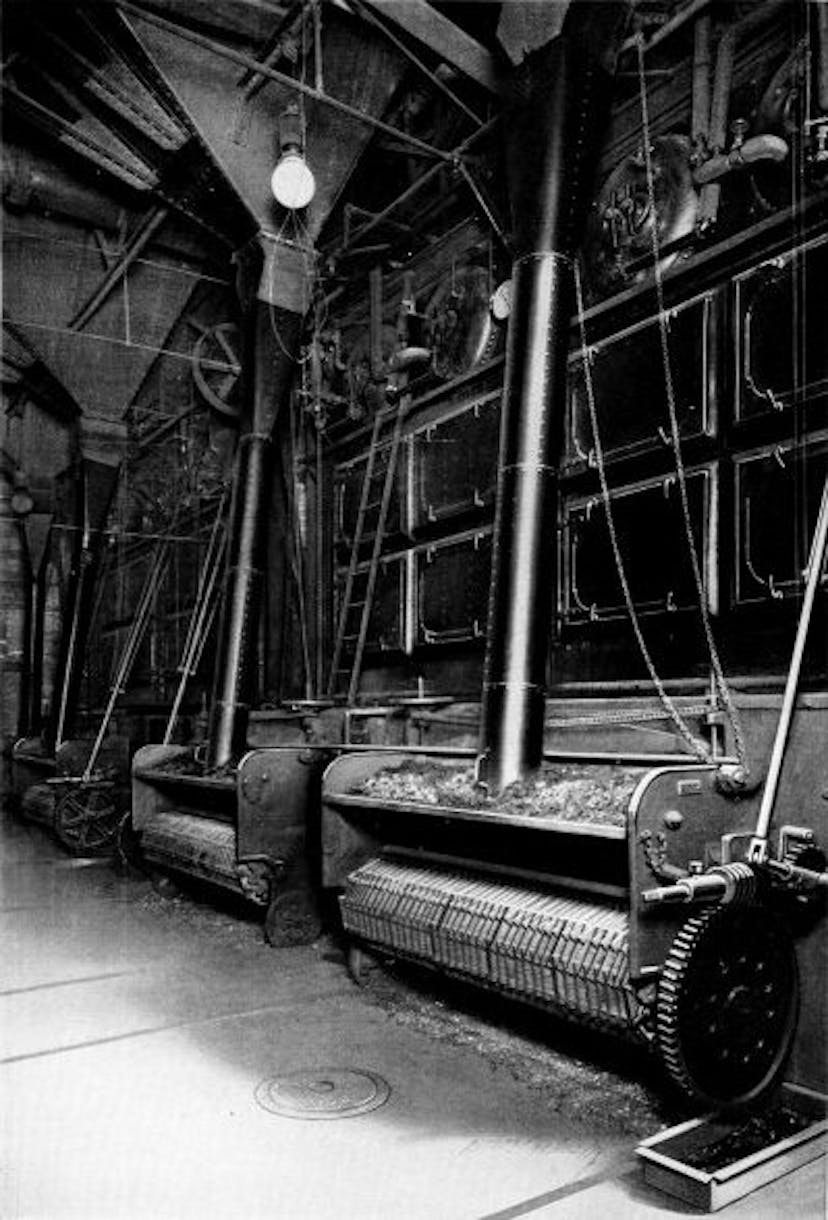 Portion of 2600 Horse-power Installation of Babcock & Wilcox Boilers, Equipped with Babcock & Wilcox Chain Grate Stokers at the Peter Schoenhofen Brewing Co., Chicago, Ill.