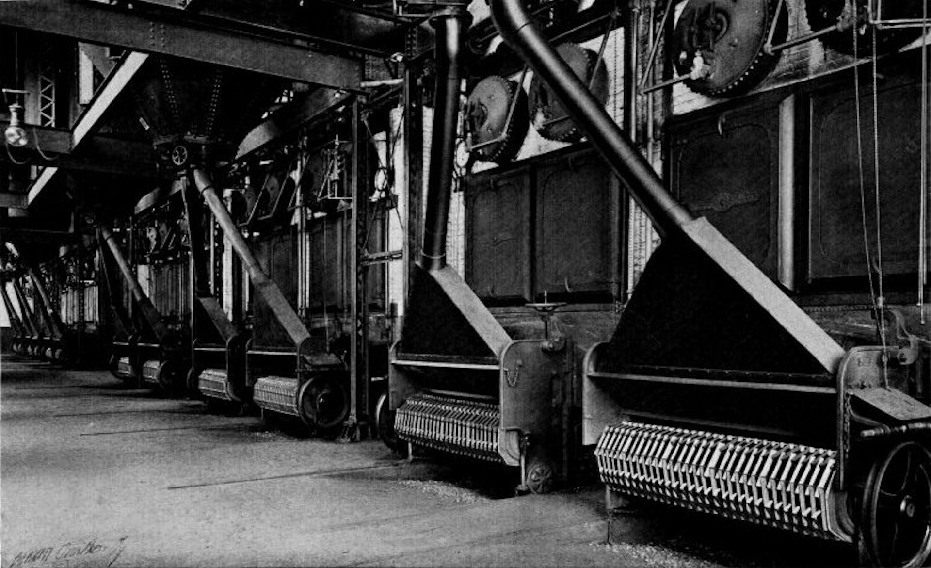 Portion of 15,000 Horse-power Installation of Babcock & Wilcox Boilers, Equipped with Babcock & Wilcox Chain Grate Stokers at the Northumberland, Pa., Plant of the Atlas Portland Cement Co. This Company Operates a Total of 24,000 Horse Power of Babcock & Wilcox Boilers in its Various Plants