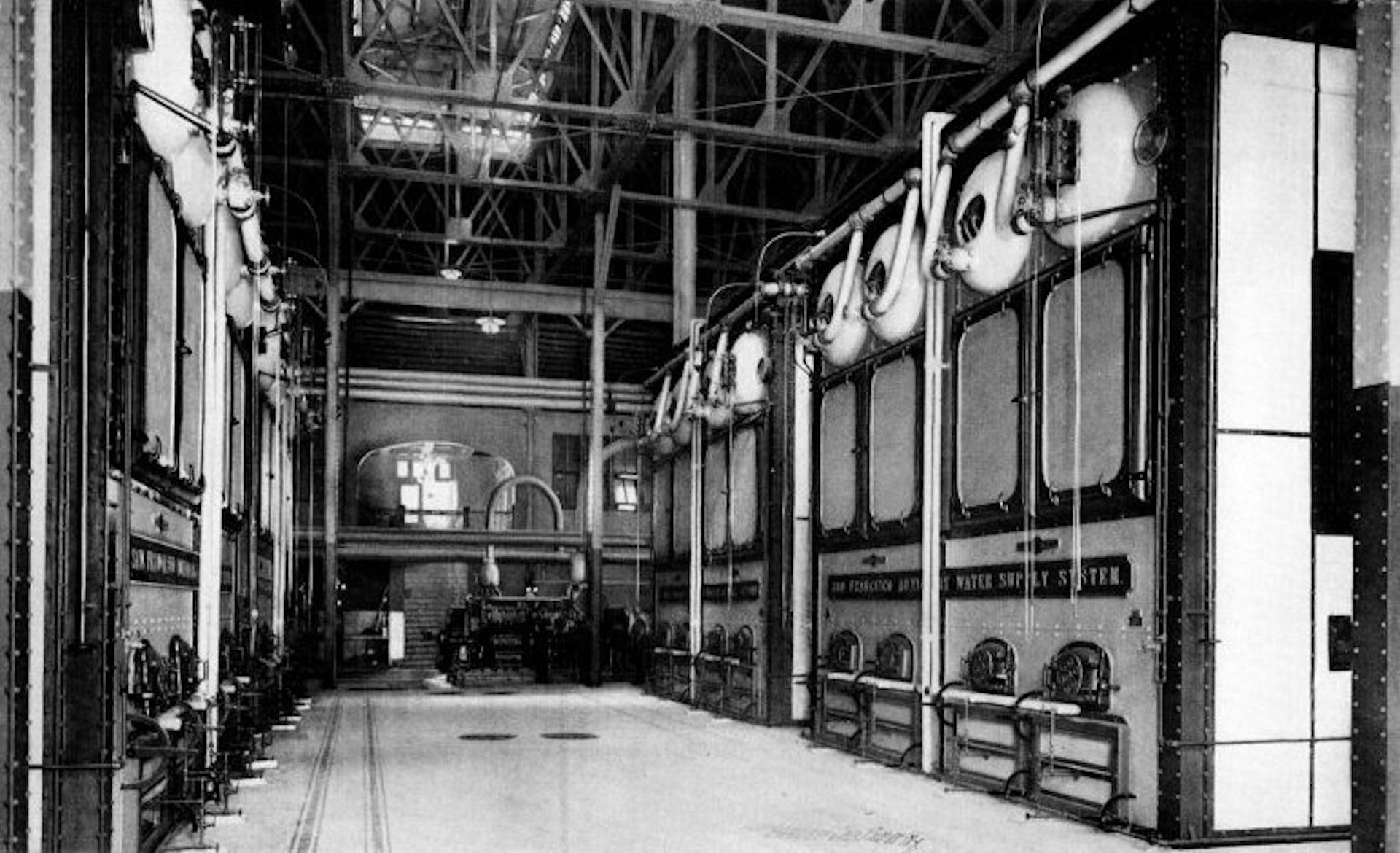 City of San Francisco, Cal., Fire Fighting Station. No. 1. 2800 Horse Power of Babcock & Wilcox Boilers, Equipped for Burning Oil Fuel