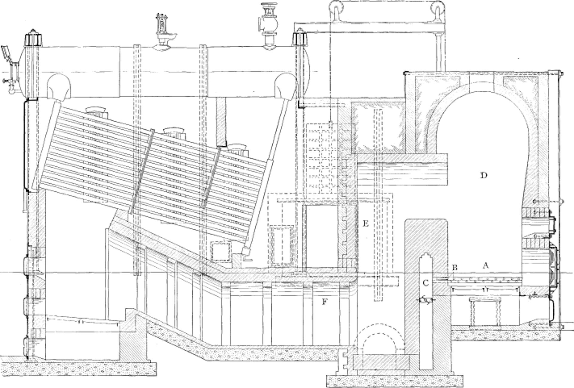 Fig. 27. Babcock & Wilcox Boiler Set with Green Bagasse Furnace