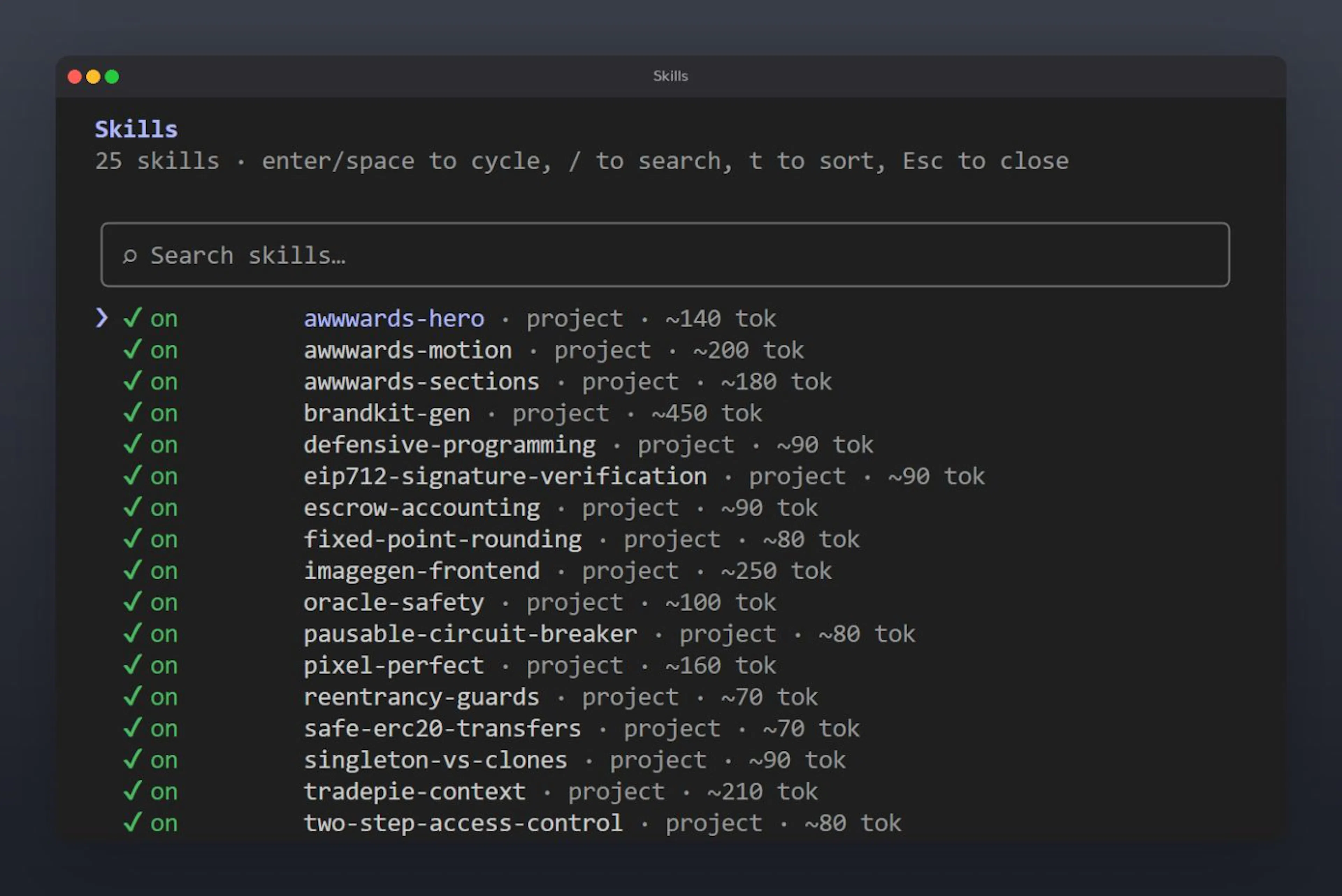 Loading awesome-solidity-skills into your repo