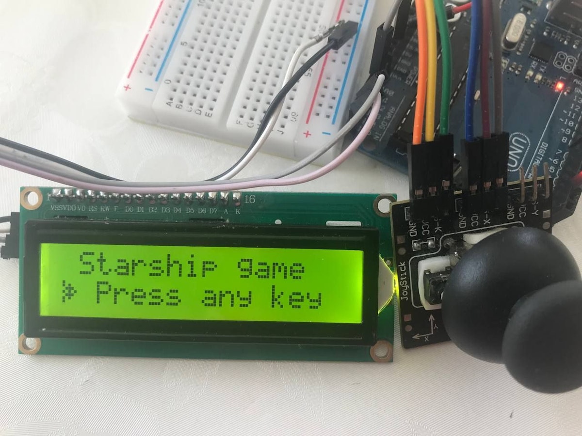 featured image - Cómo construir un juego Arduino Starship controlado por joystick y computadora