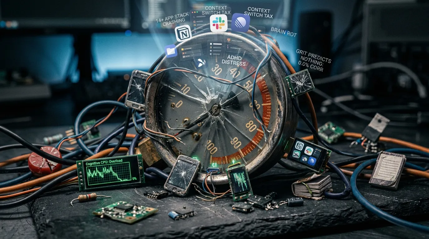 The Productivity Trap: Why Your 14-App Stack is Rotting Your Brain The Productivity Trap: Why Your 14-App Stack is Rotting Your Brain