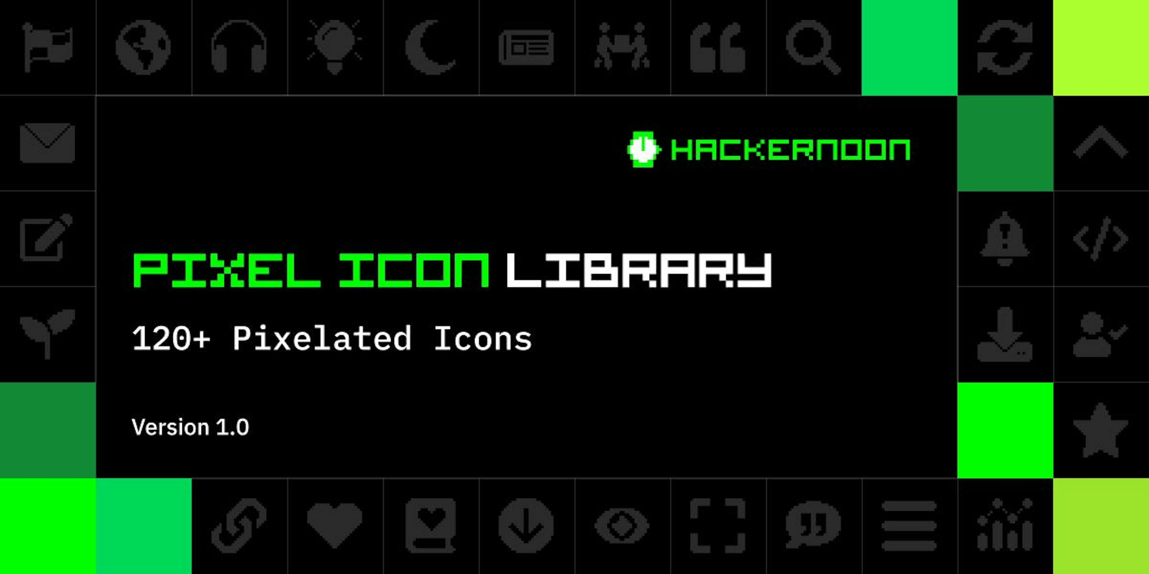 featured image - Sur la création de la bibliothèque d'icônes Pixel de HackerNoon