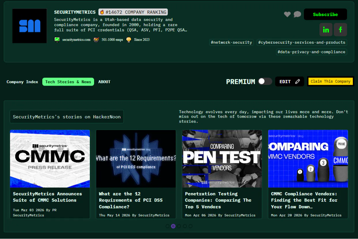 Meet SecurityMetrics: HackerNoon Company of the Week