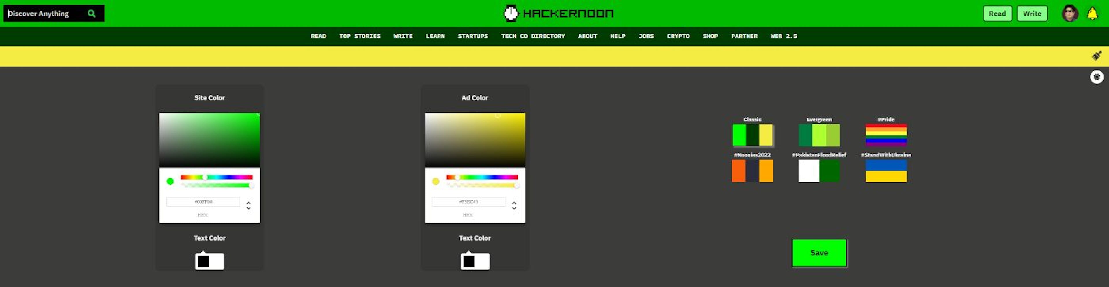 Customize your site's color with some of our color templates