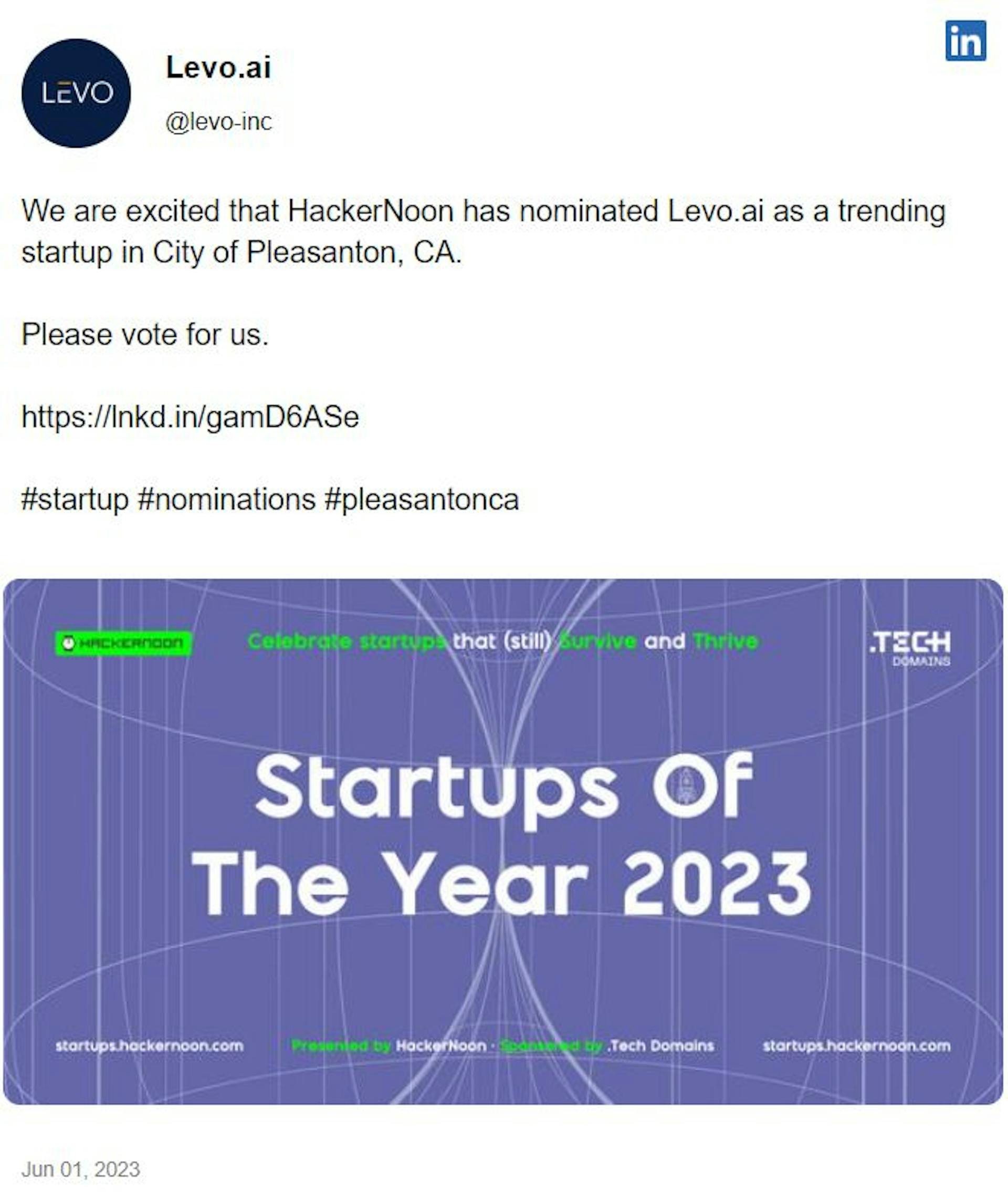 Levo.ai’s call for voting