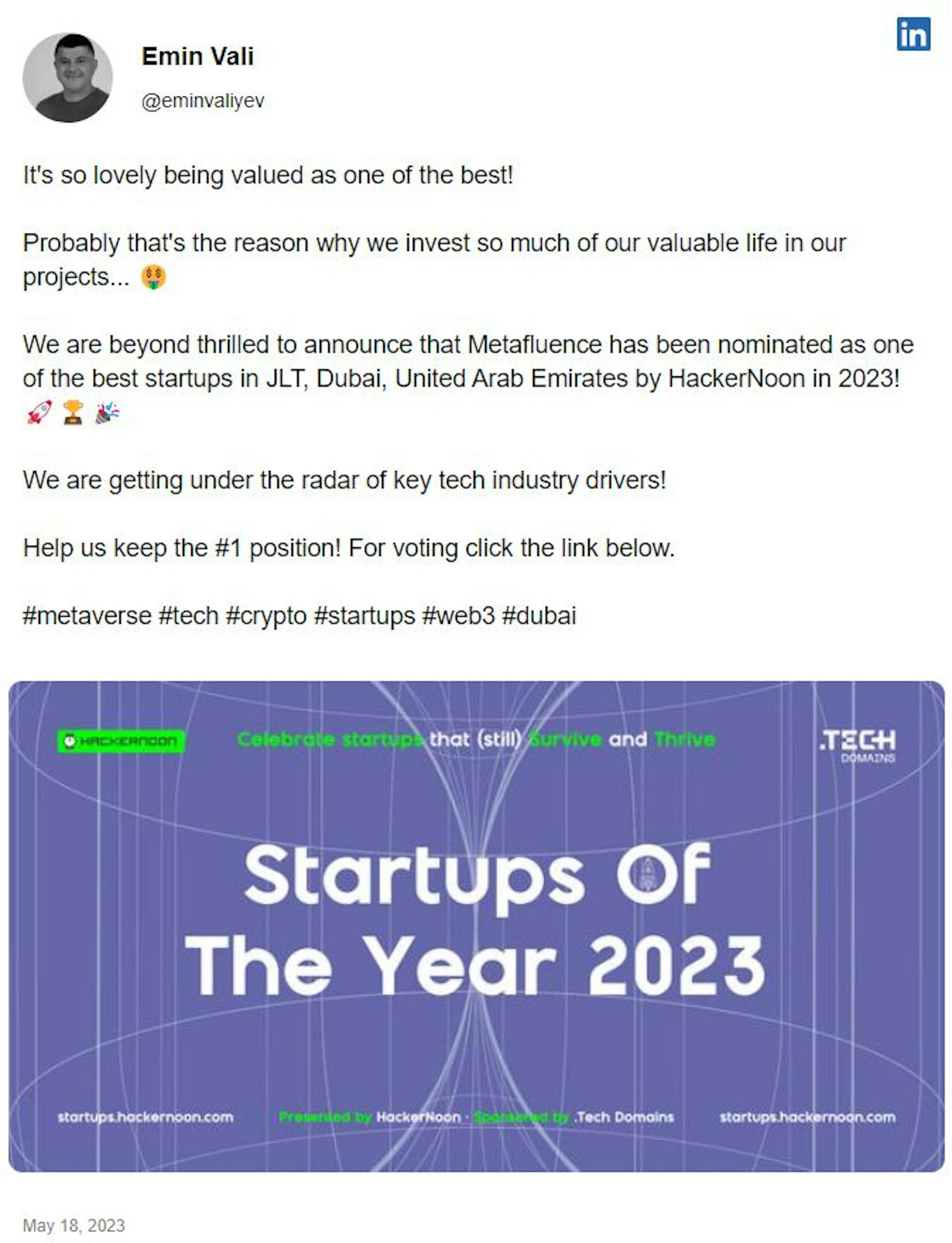 การเรียกร้องให้มีการลงคะแนนเสียงของ Metafluence