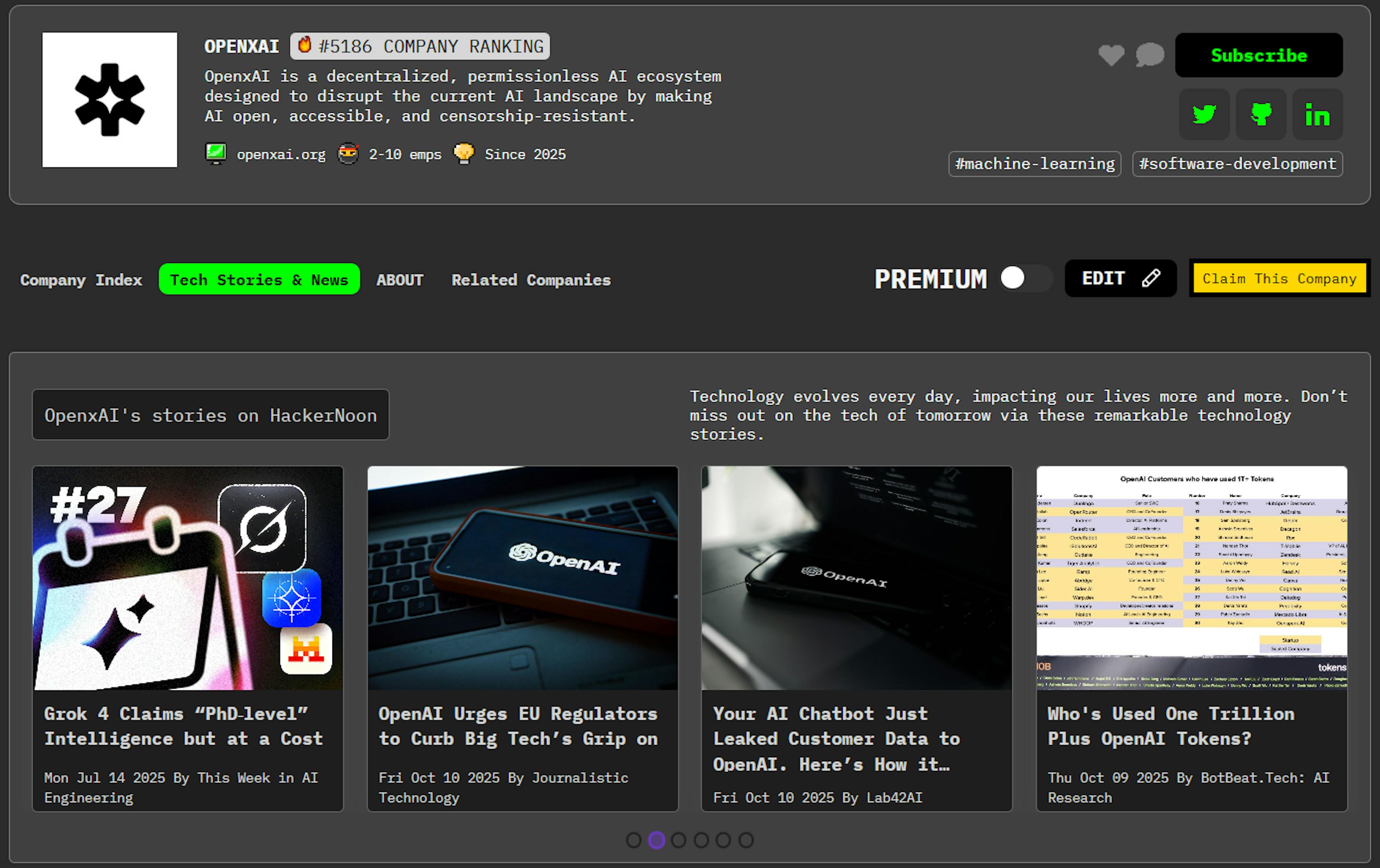 featured image - Meet OpenxAI: HackerNoon Company of the Week