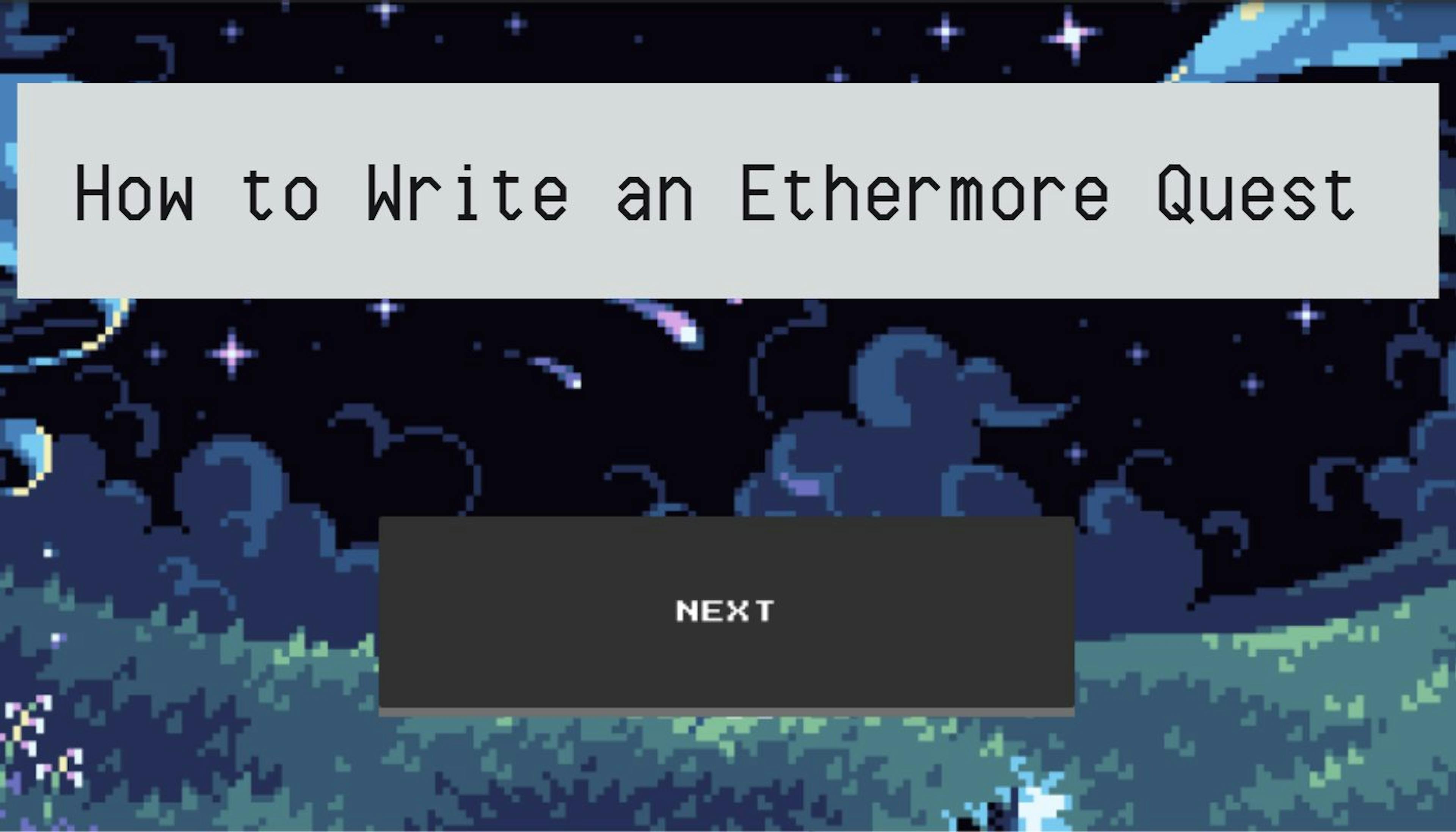 featured image - How to Start Your Video Game Quest Writing Career on Ethermore