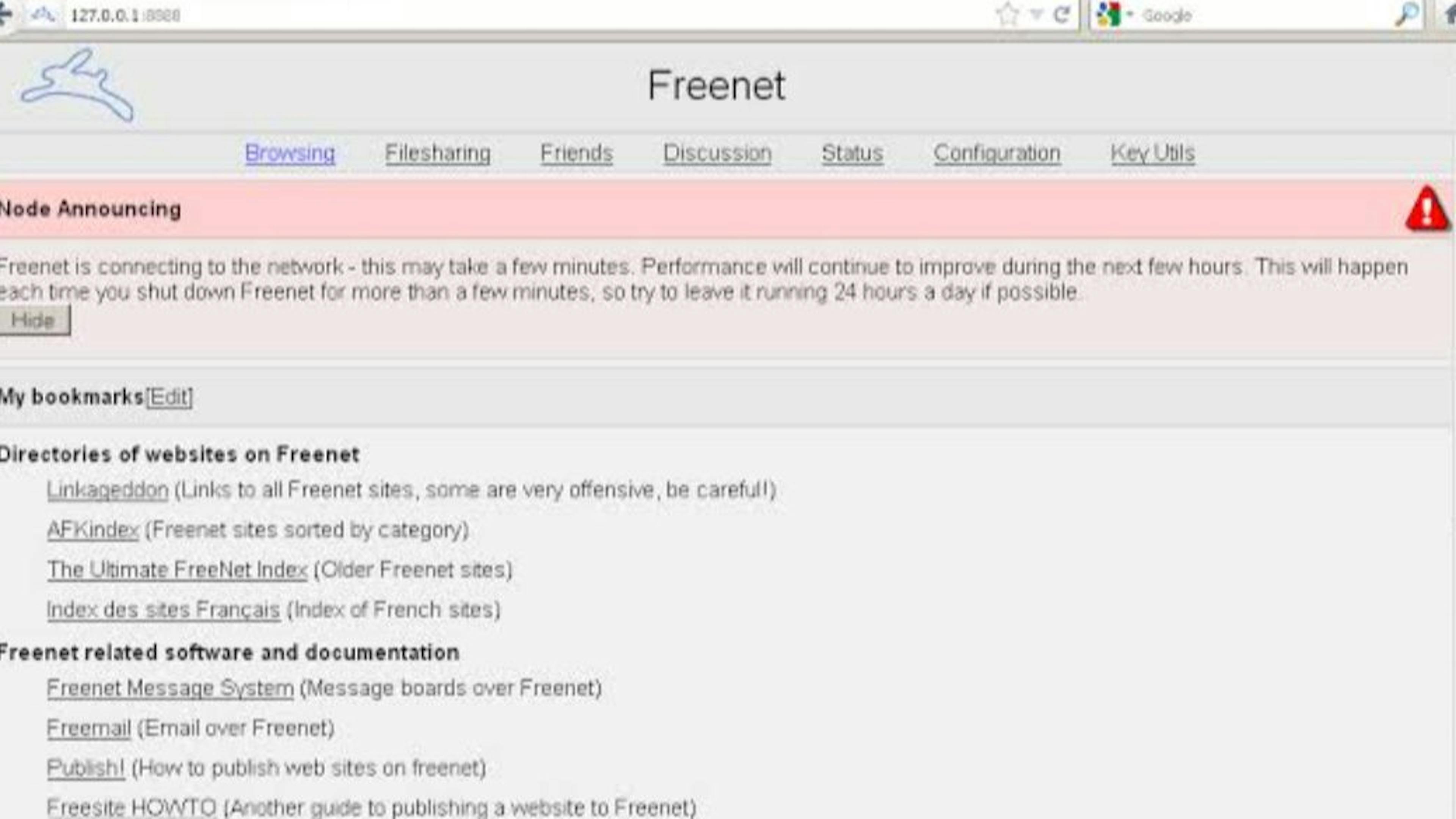 Freenet Search Engine 